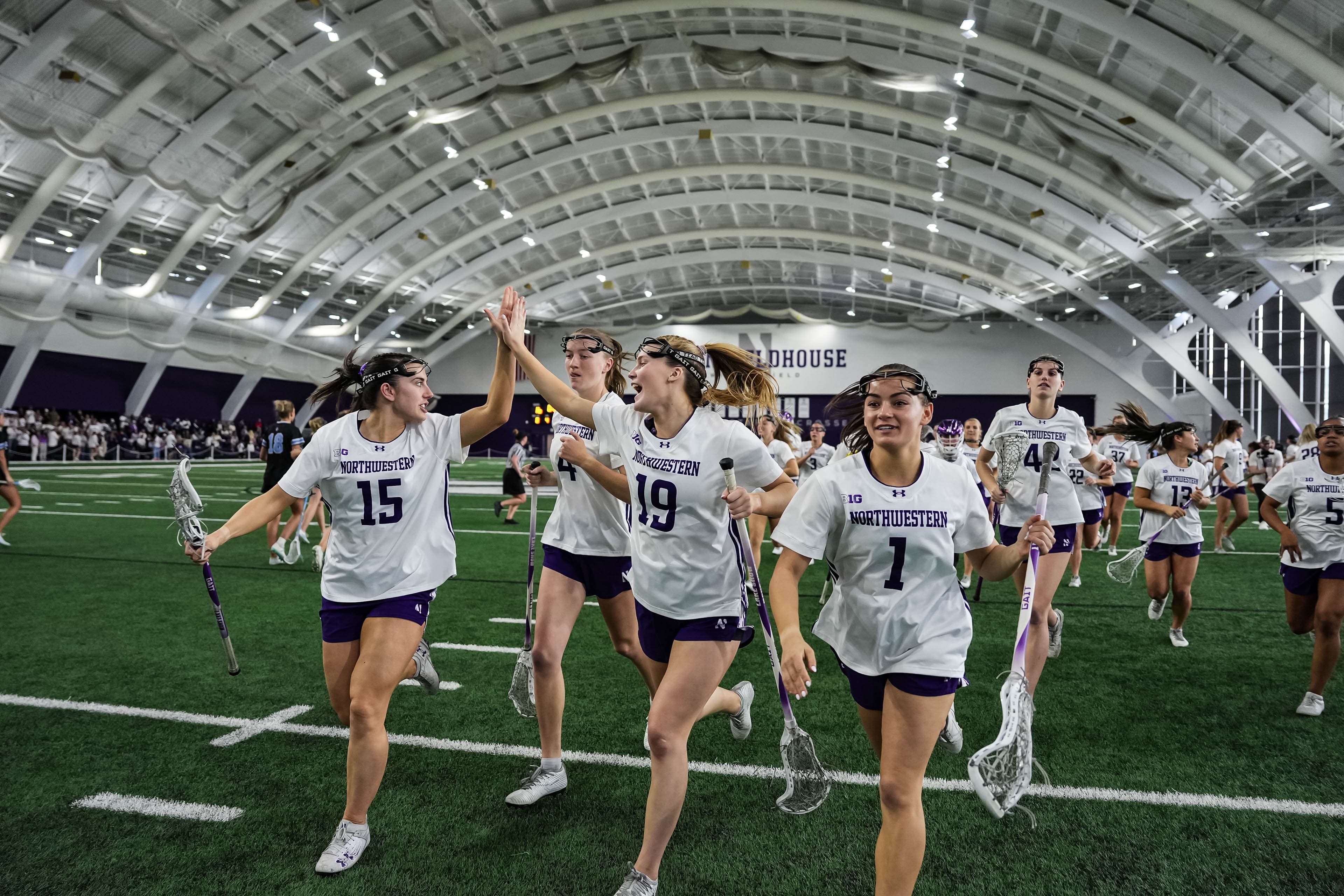 Lacrosse: No. 11 Northwestern tops No. 7 Johns Hopkins 16-12 for back-to-back top-10 wins
