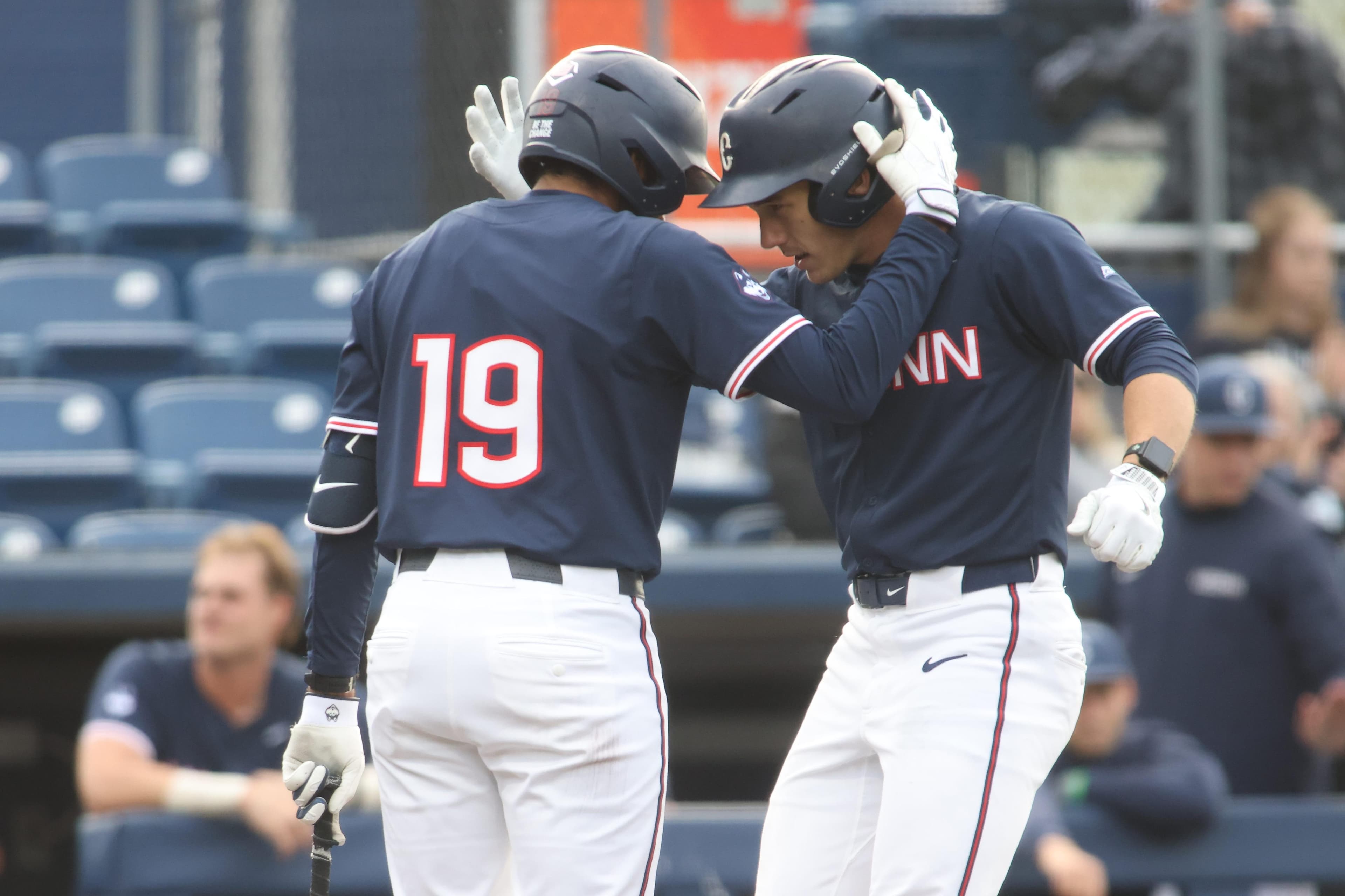 Polemeni helps UConn clinch at least share of sixth-straight Big East title