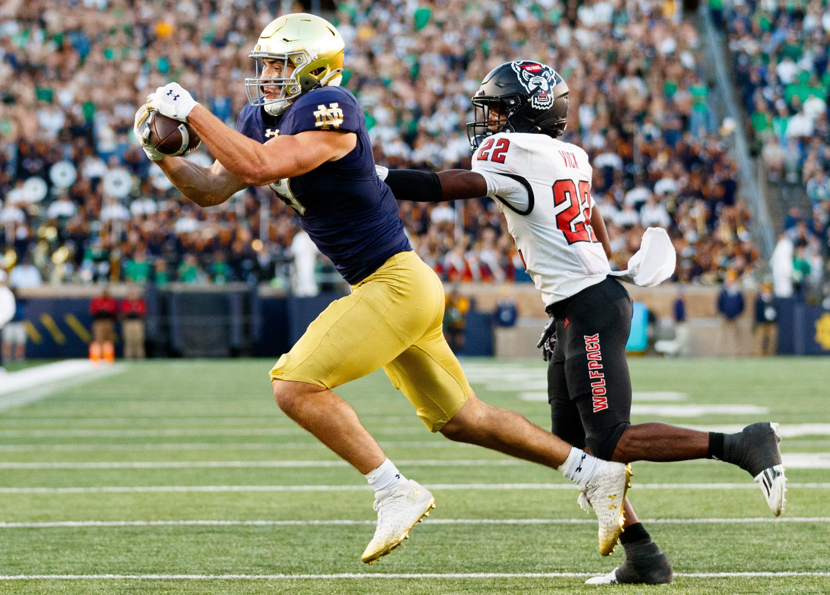 Patriots draft profile: Eli Raridon has all-around potential at tight end