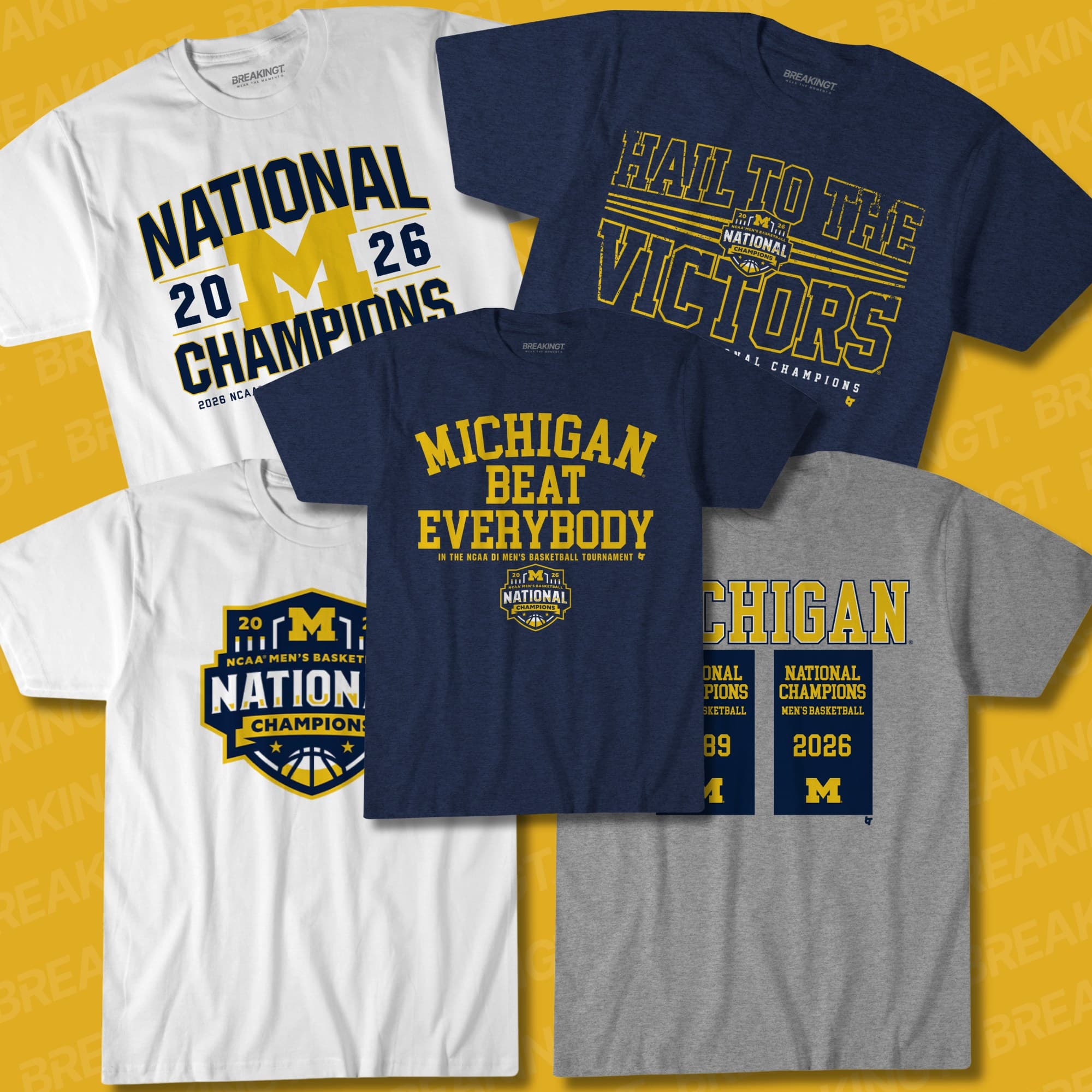 Celebrate Michigan Basketball’s National Championship with 5 elite shirts