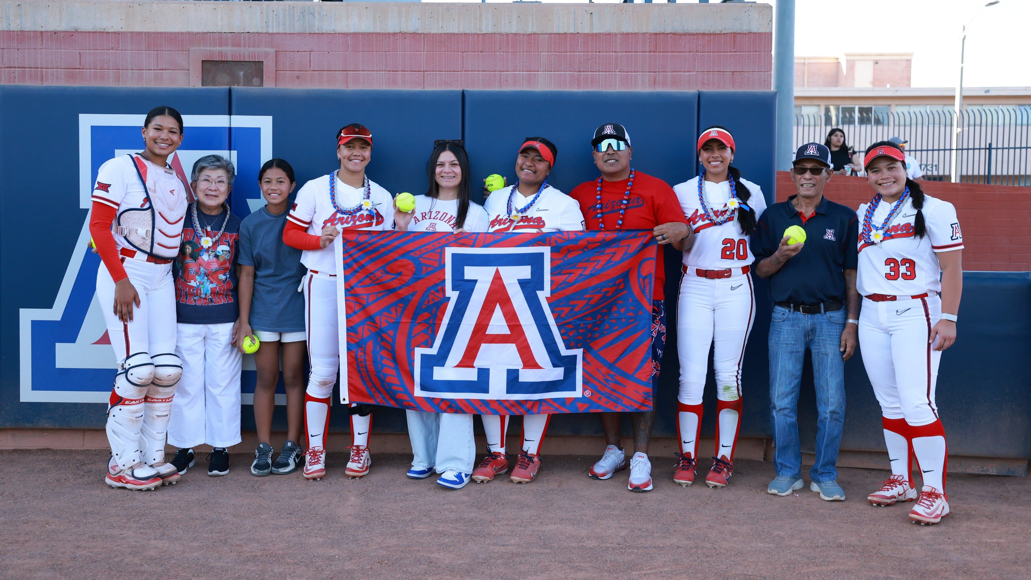 No. 19 Arizona softball celebrates return home with run-rule victory over Houston