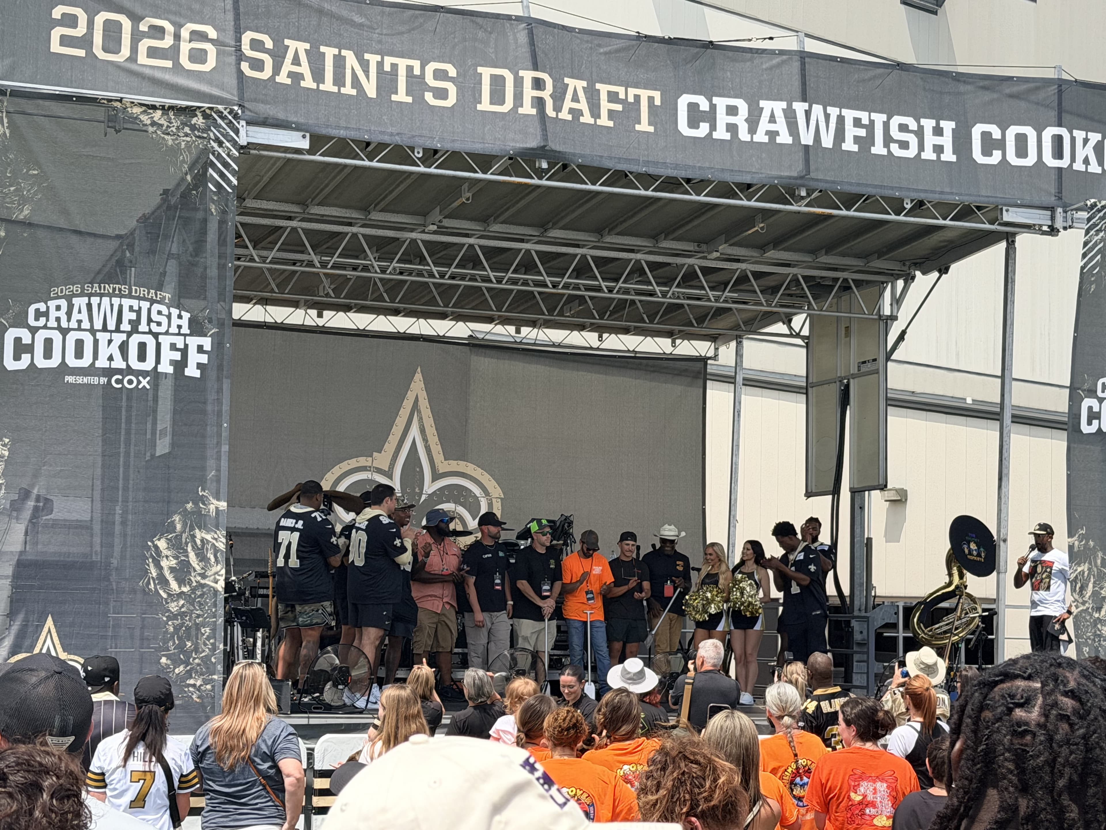 Saints fans gather in Metairie for an NFL Draft Crawfish Cook-Off
