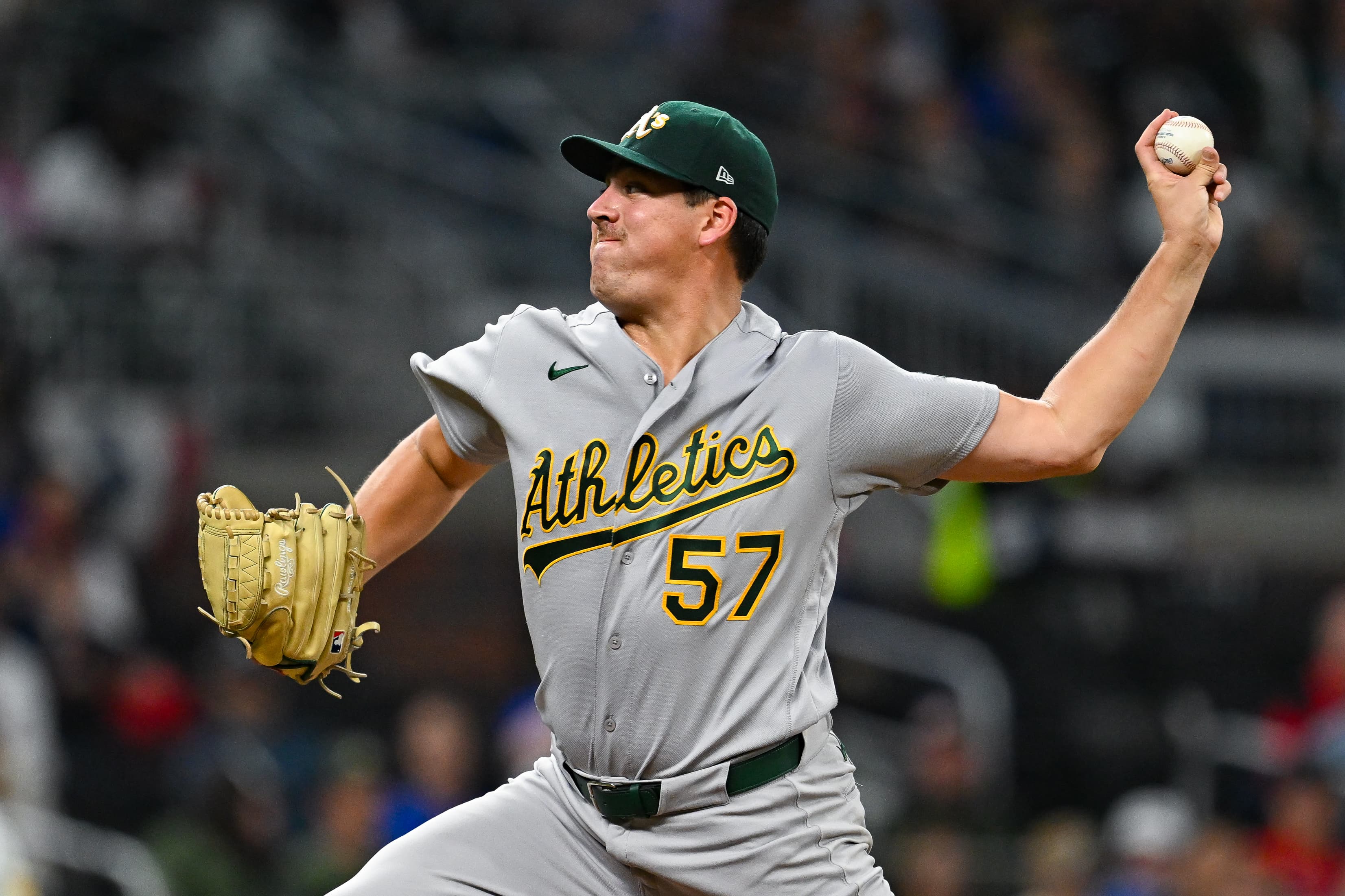 A’s Offensive Struggles Continue in 4-0 Loss to Braves