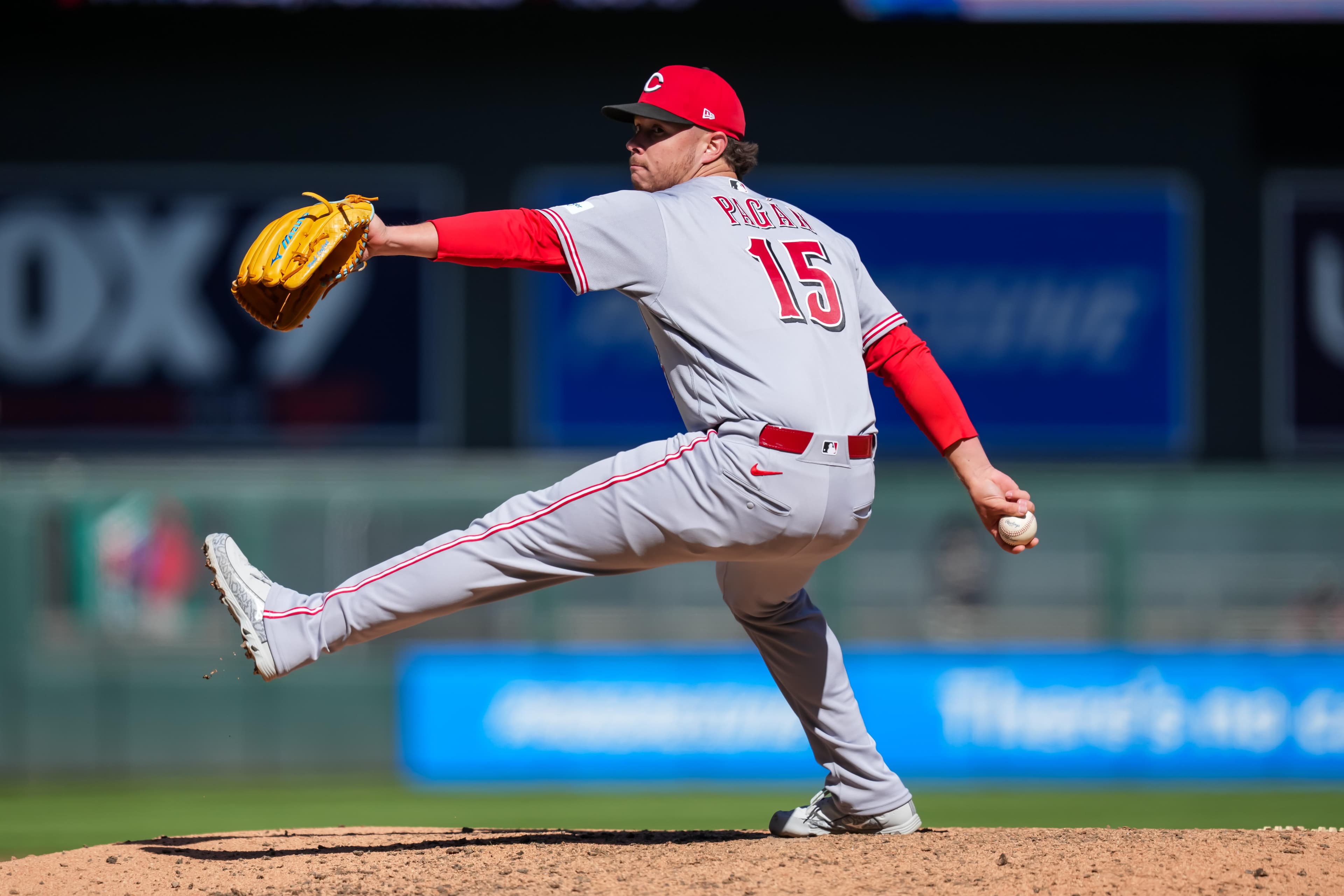 Reds closer Emilio Pagan carted off with hamstring injury