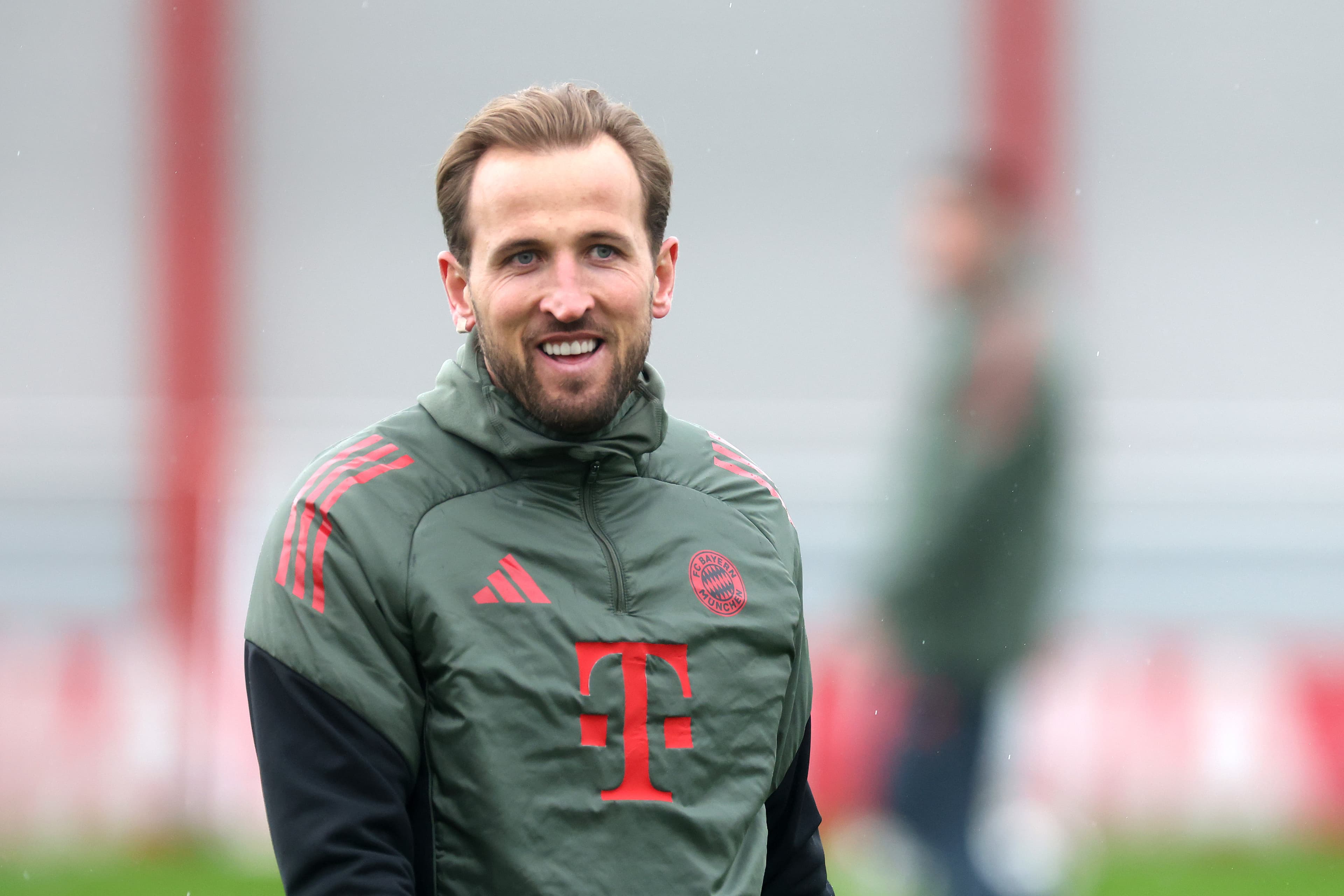 All clear? Harry Kane trains with Bayern Munich