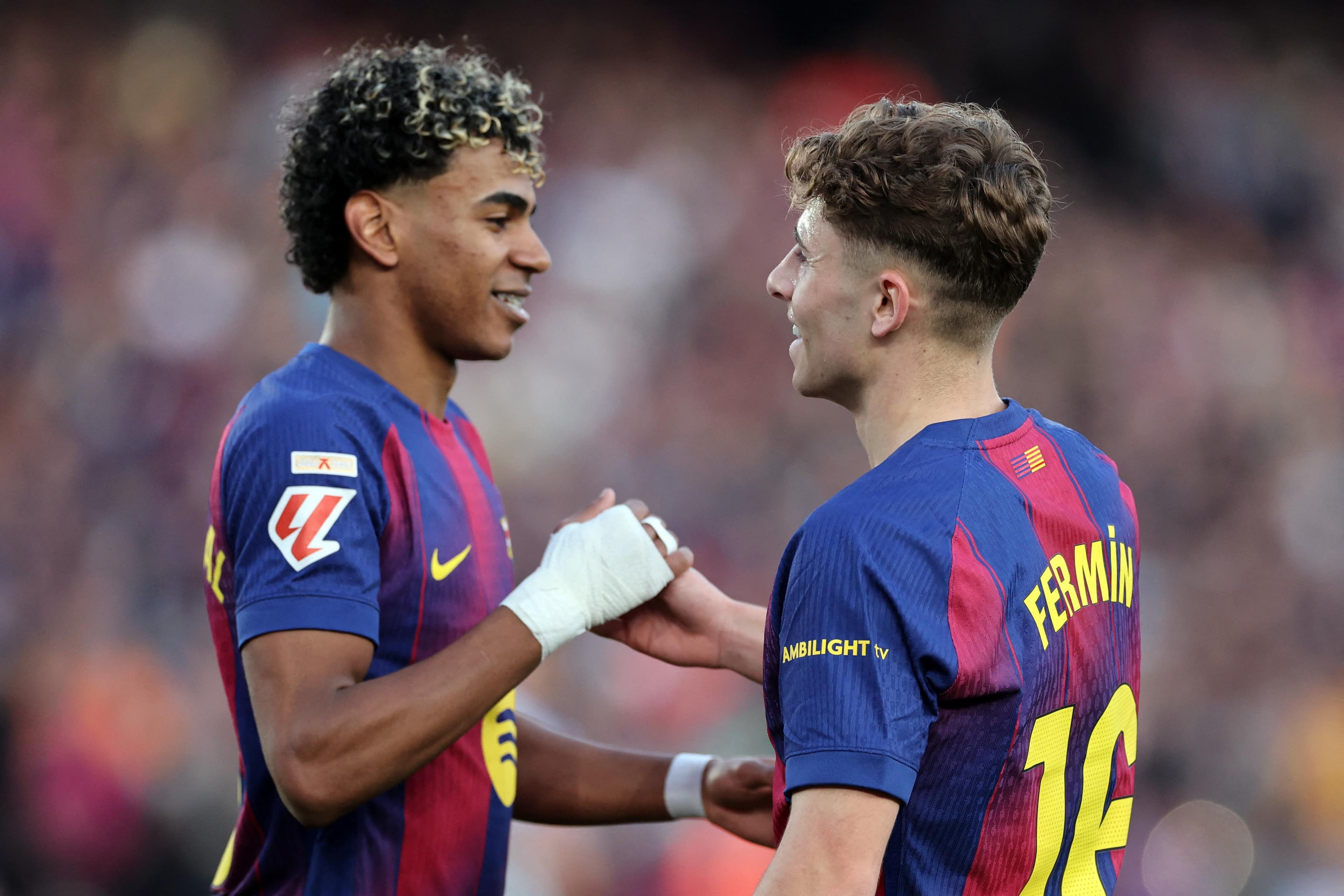 Lamine Yamal sends touching message to Fermin Lopez after Barcelona star hit by brutal injury blow