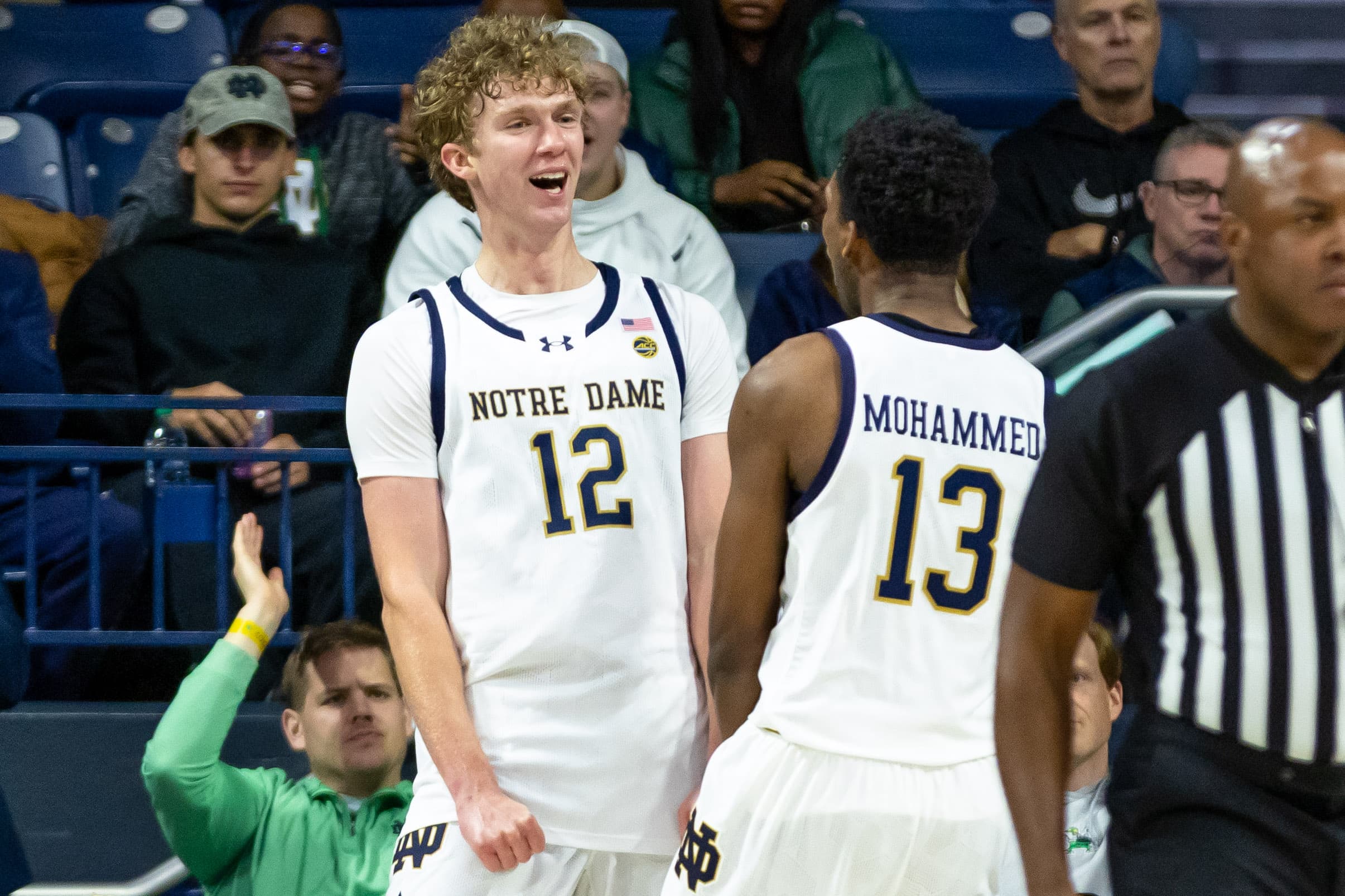 Notre Dame’s Garrett Sundra and Sir Muhhamed enter the transfer portal