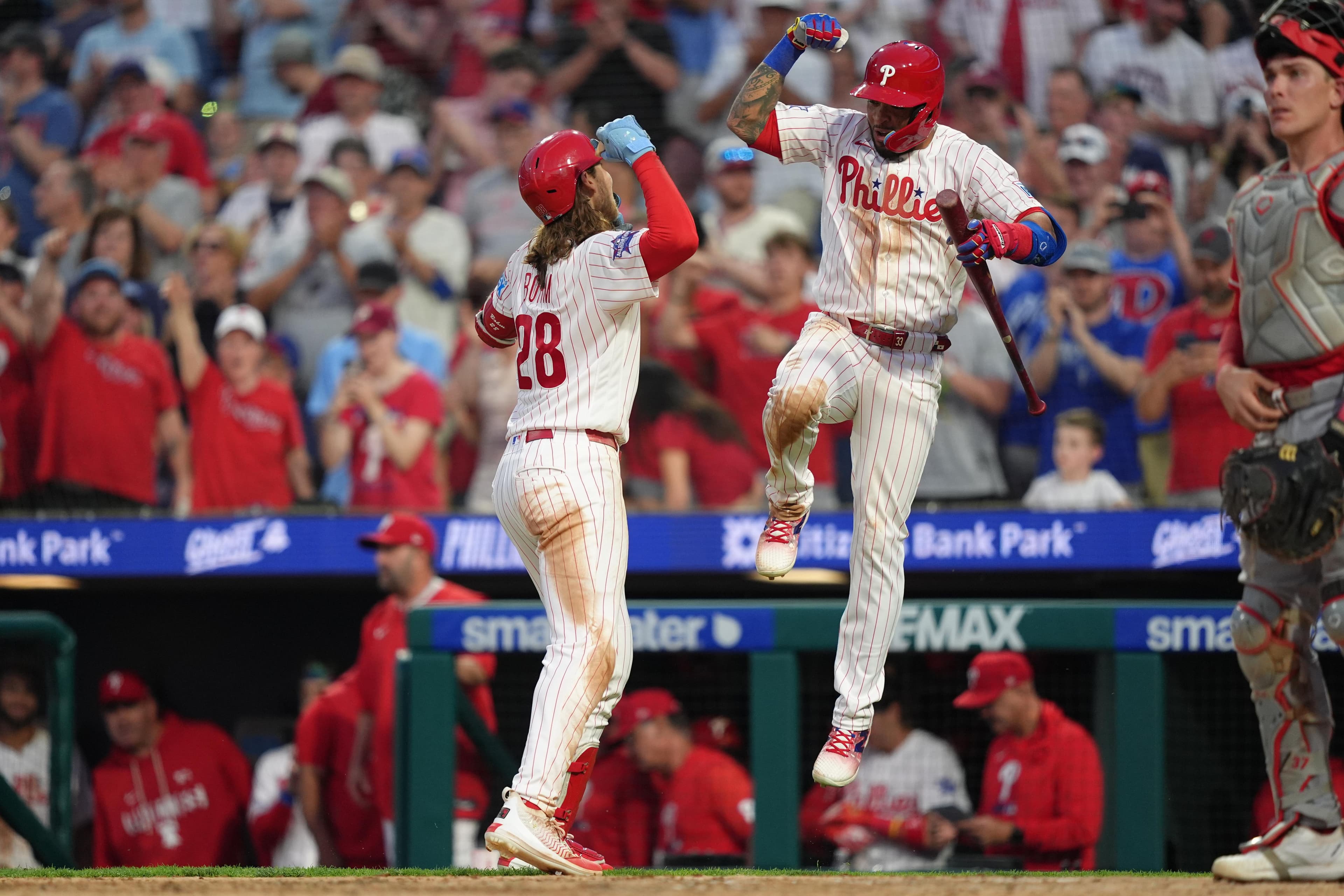 I got five on it: Phillies 5, Reds 4