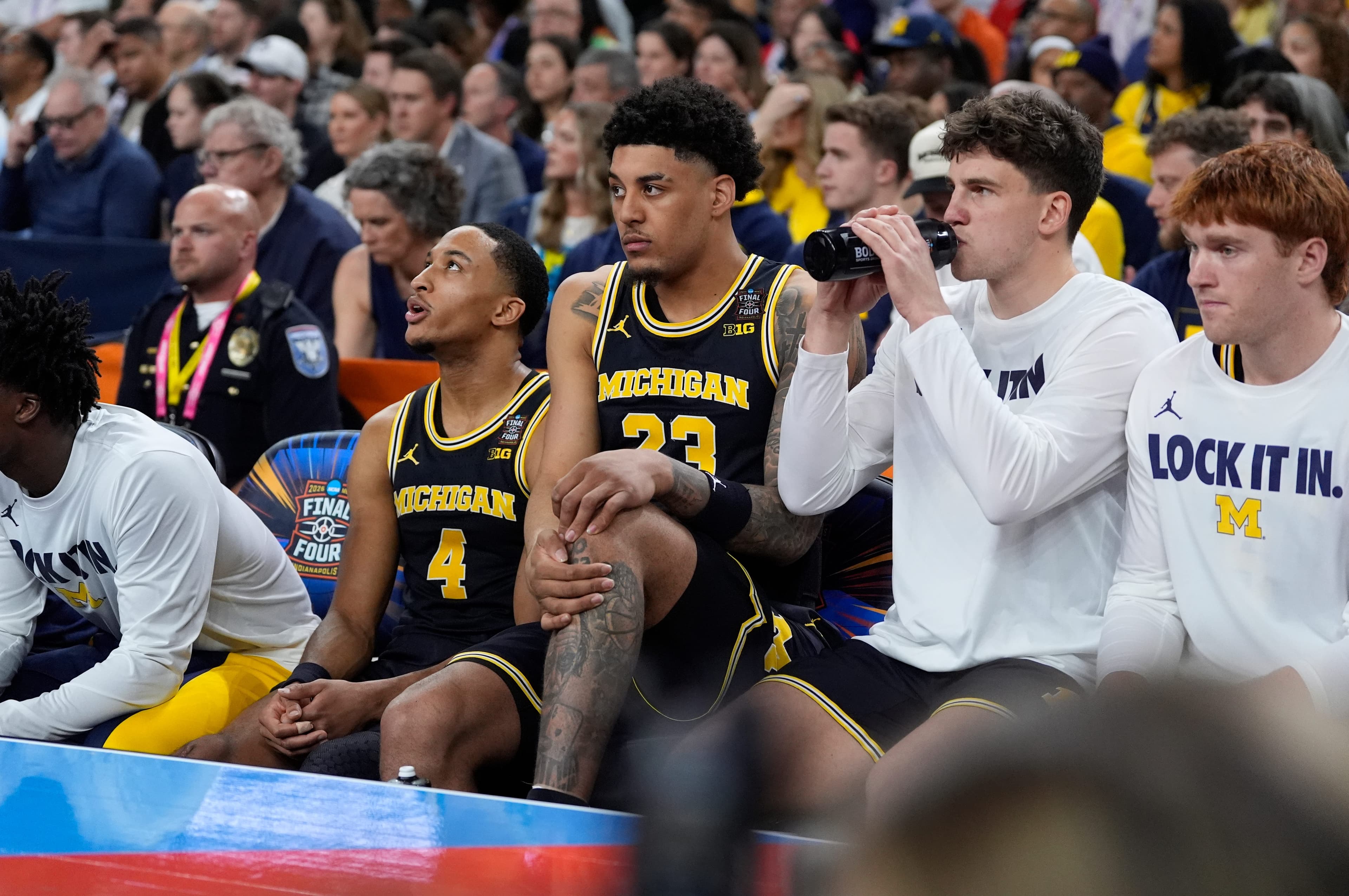 Yaxel Lendeborg injury: Michigan star leaves in first half of Final Four