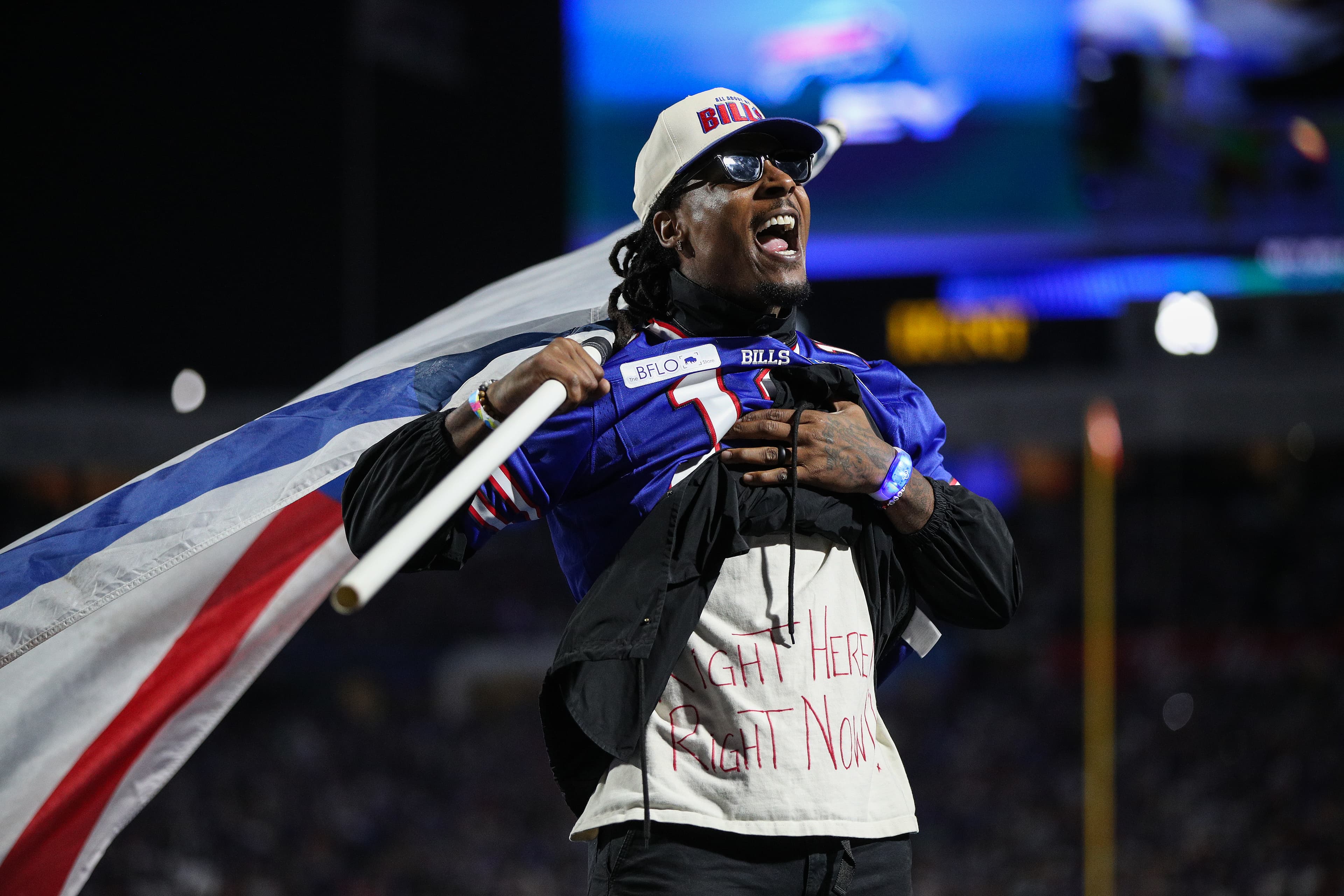 Former Bills great @StevieJohnson13 mentoring WR Keon Coleman
