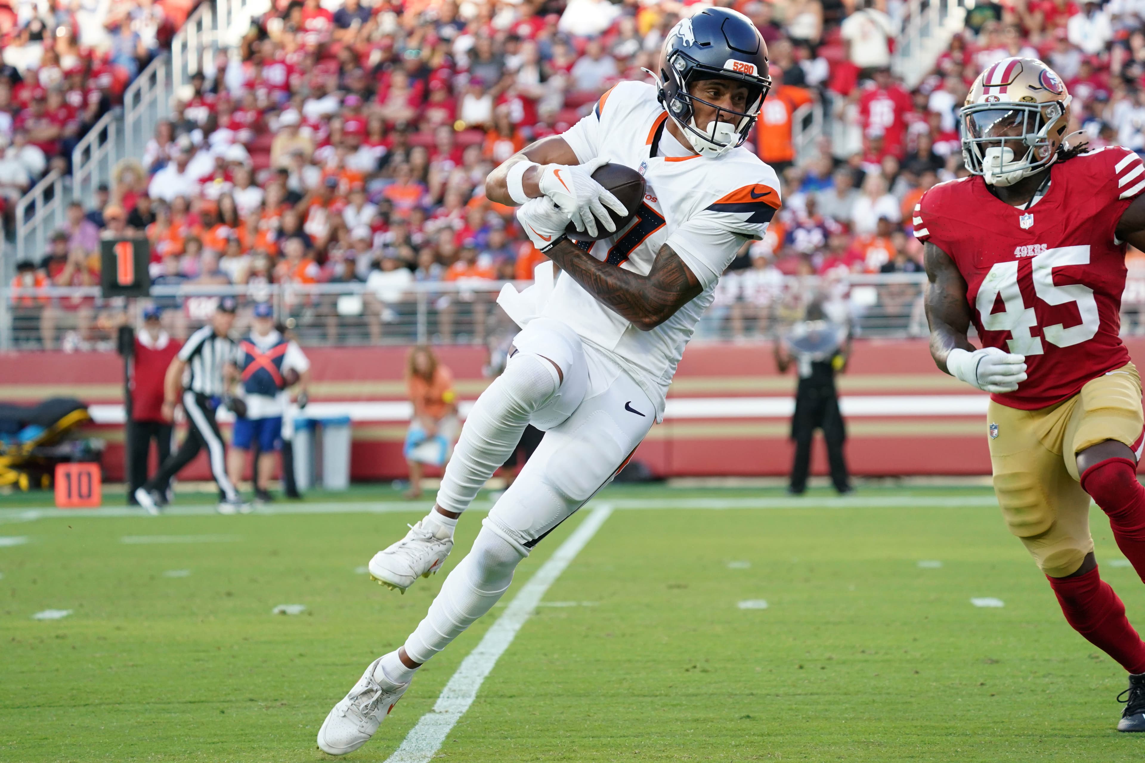 Broncos use their 2026 pick from the 2025 Devaugh Vele trade