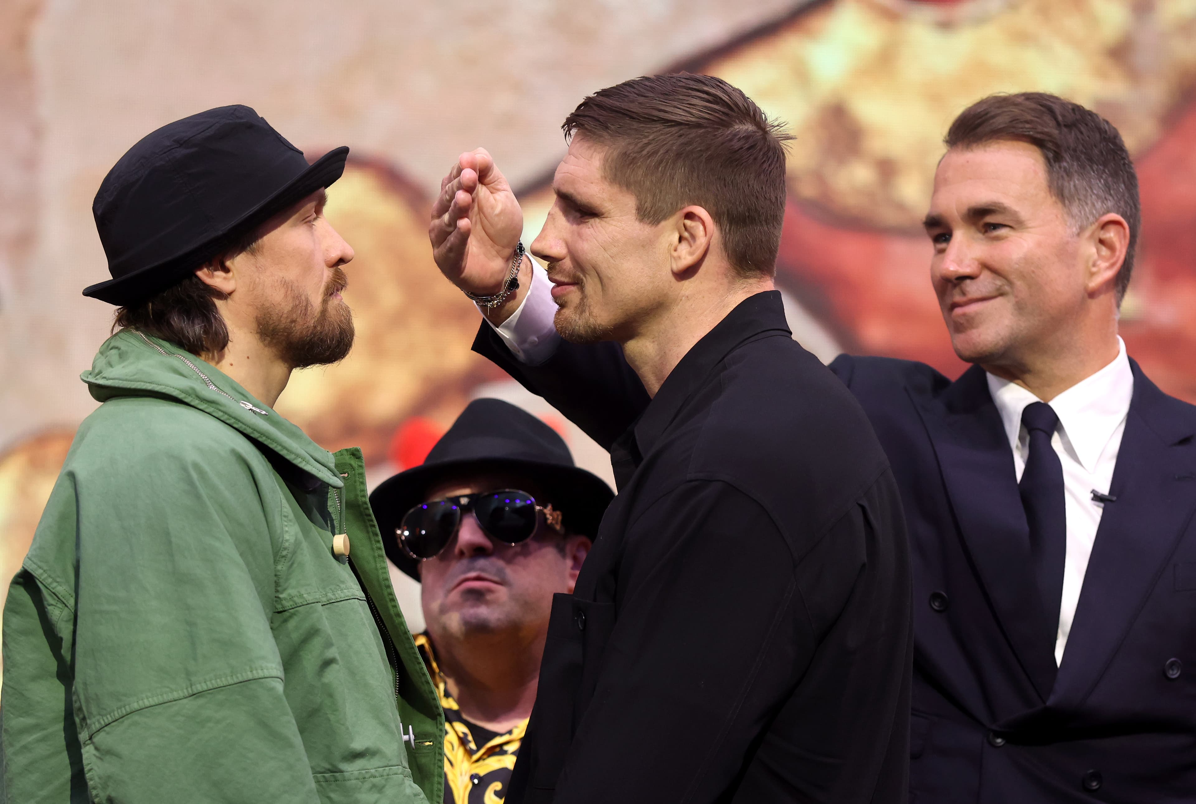 Face off! Oleksandr Usyk, Rico Verhoeven refuse to break staredown, Eddie Hearn forced to intervene