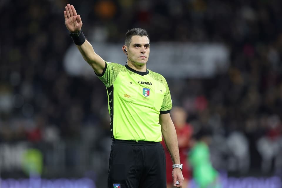 Official – Simone Sozza To Referee Inter Milan Vs Roma Serie A Clash