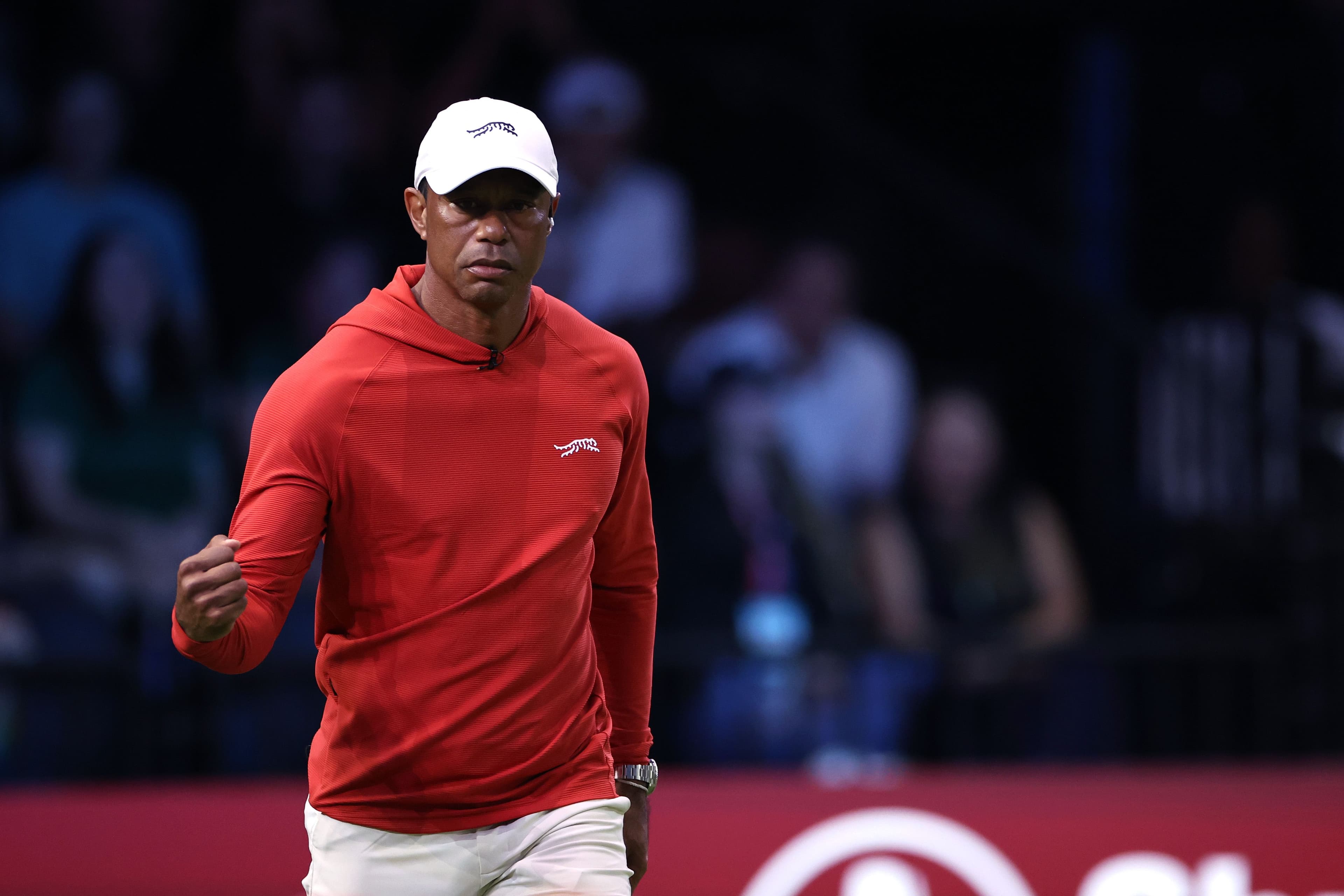 Watch: Tiger Woods Hits Stinger Driver During TGL Warm Ups