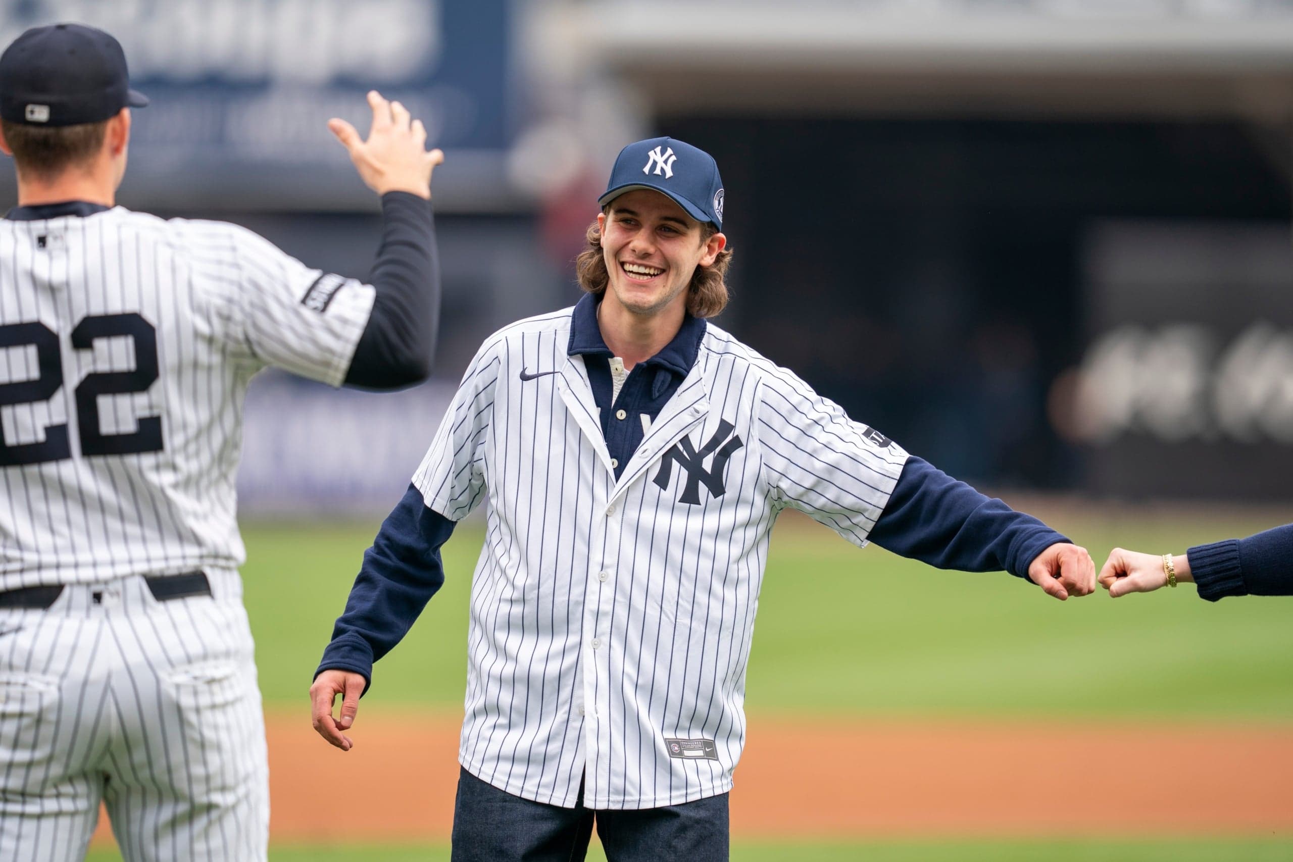 Devils Star Helps Kick Off Yankees’ Home Opener With Ceremonial First Pitch