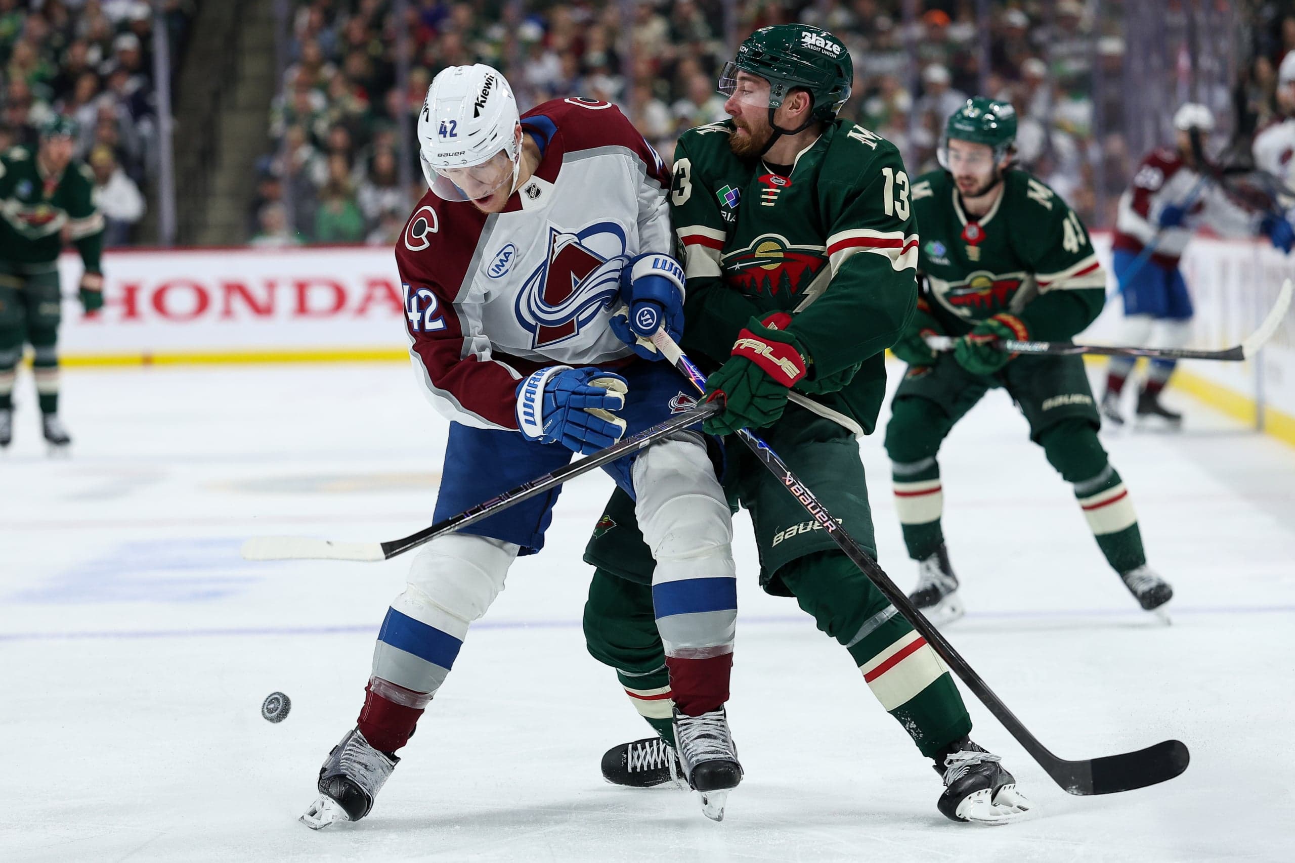 Wild one game from elimination after 5-2 loss to Avalanche in Game 4: Takeaways