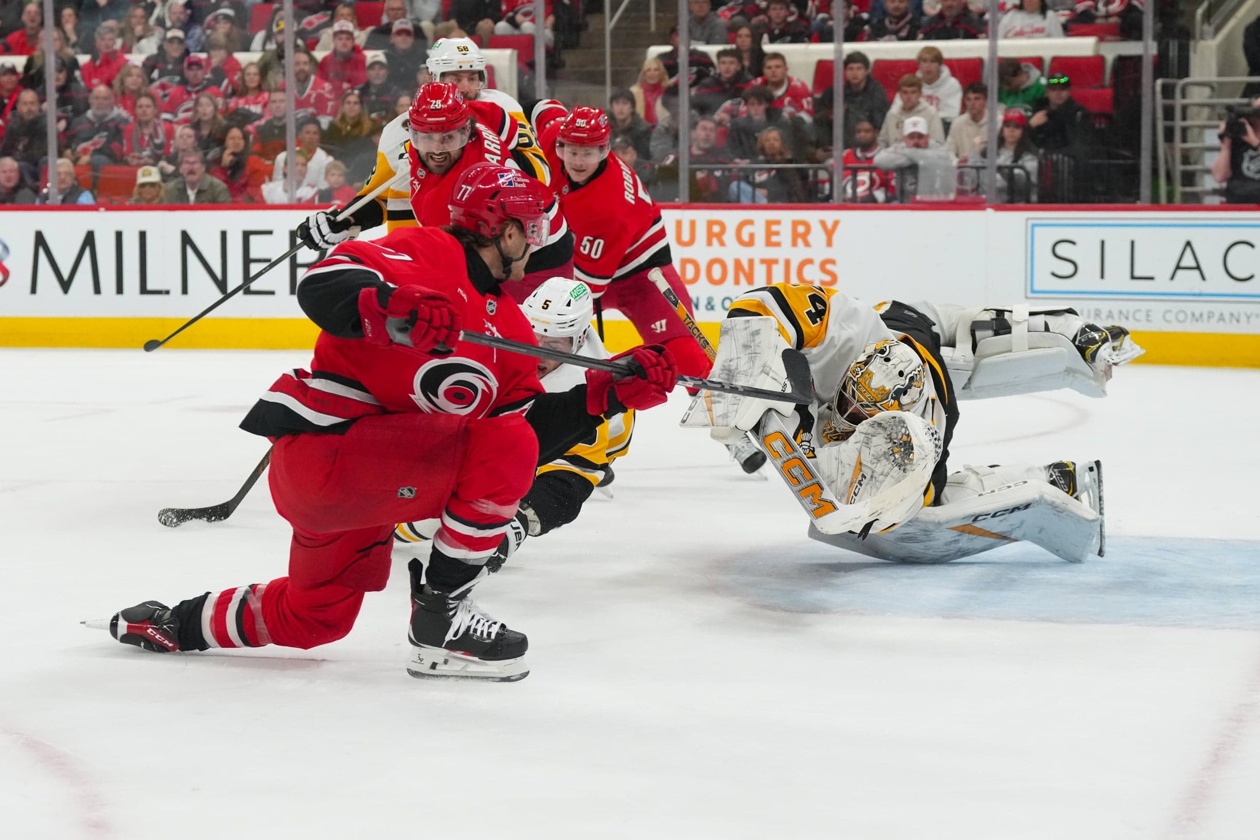 Hurricanes Hold On, Overcome Penguins in Milestone-Filled Game