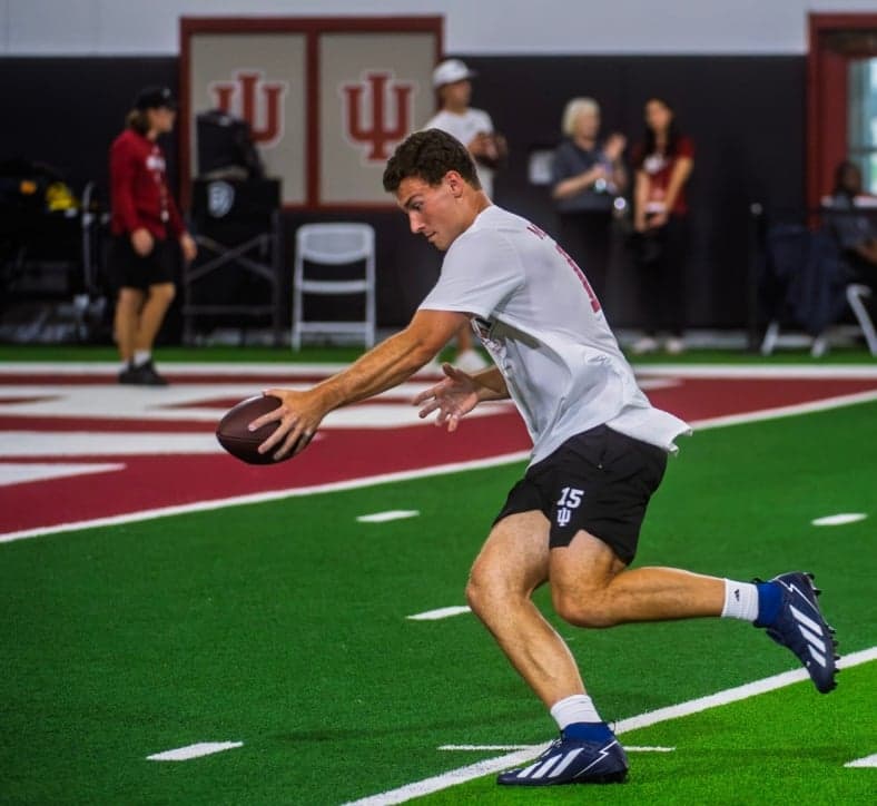 Fernando Mendoza Dazzles at Indiana Pro Day as Las Vegas Raiders Zero In on No. 1 Pick