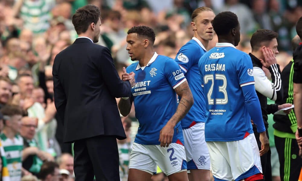 James Tavernier leaves Rangers match against Hibs after bust-up with Danny Rohl