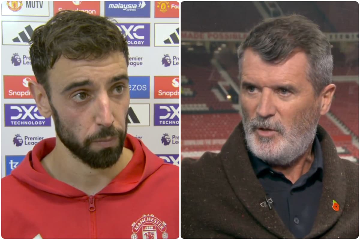 “Cannot say that” – Bruno Fernandes brusquely responds to Roy Keane’s chastising