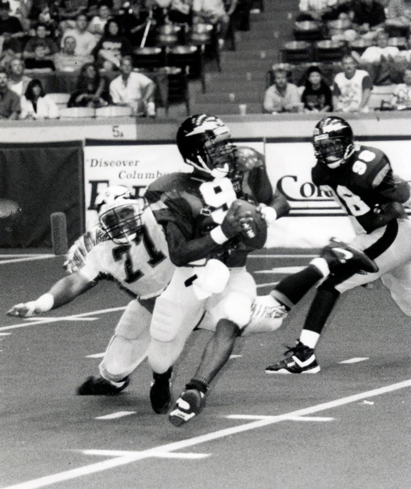 Before kickoff, prepare to cheer as the Thunderbolts face off against the Destroyers in tonight's thrilling matchup of giants!