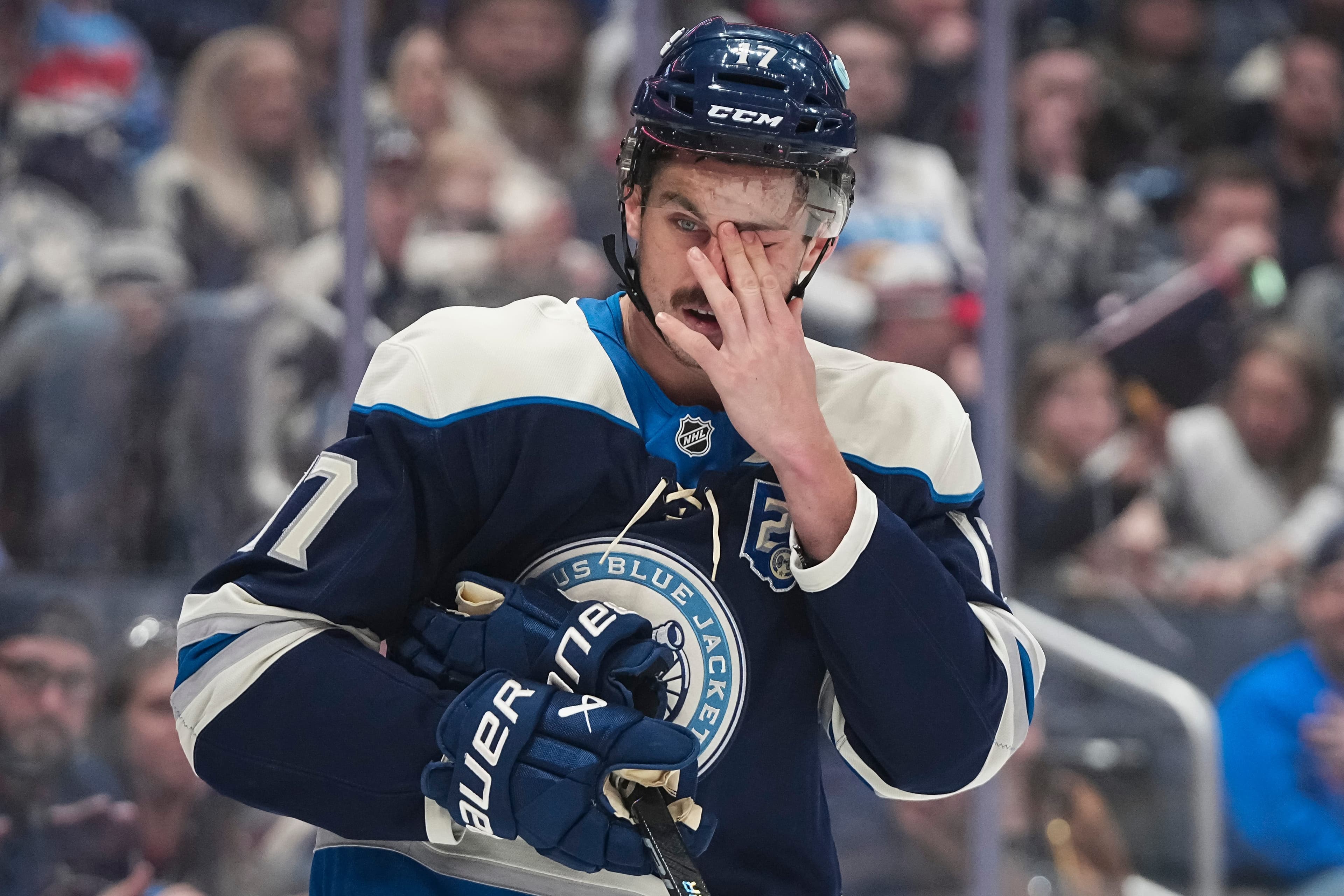 Columbus Blue Jackets' Marchment on missed goal: 'It was just unlucky'