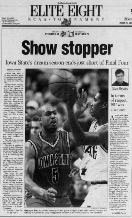 When was Iowa State basketball's last trip to the Elite Eight?