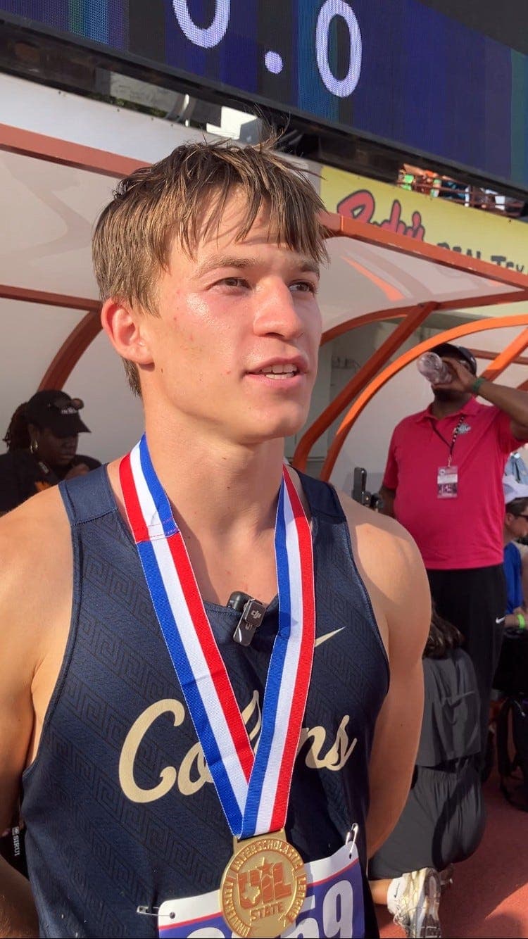 Andrew Jones wins all-time great 110 hurdles race at UIL state meet