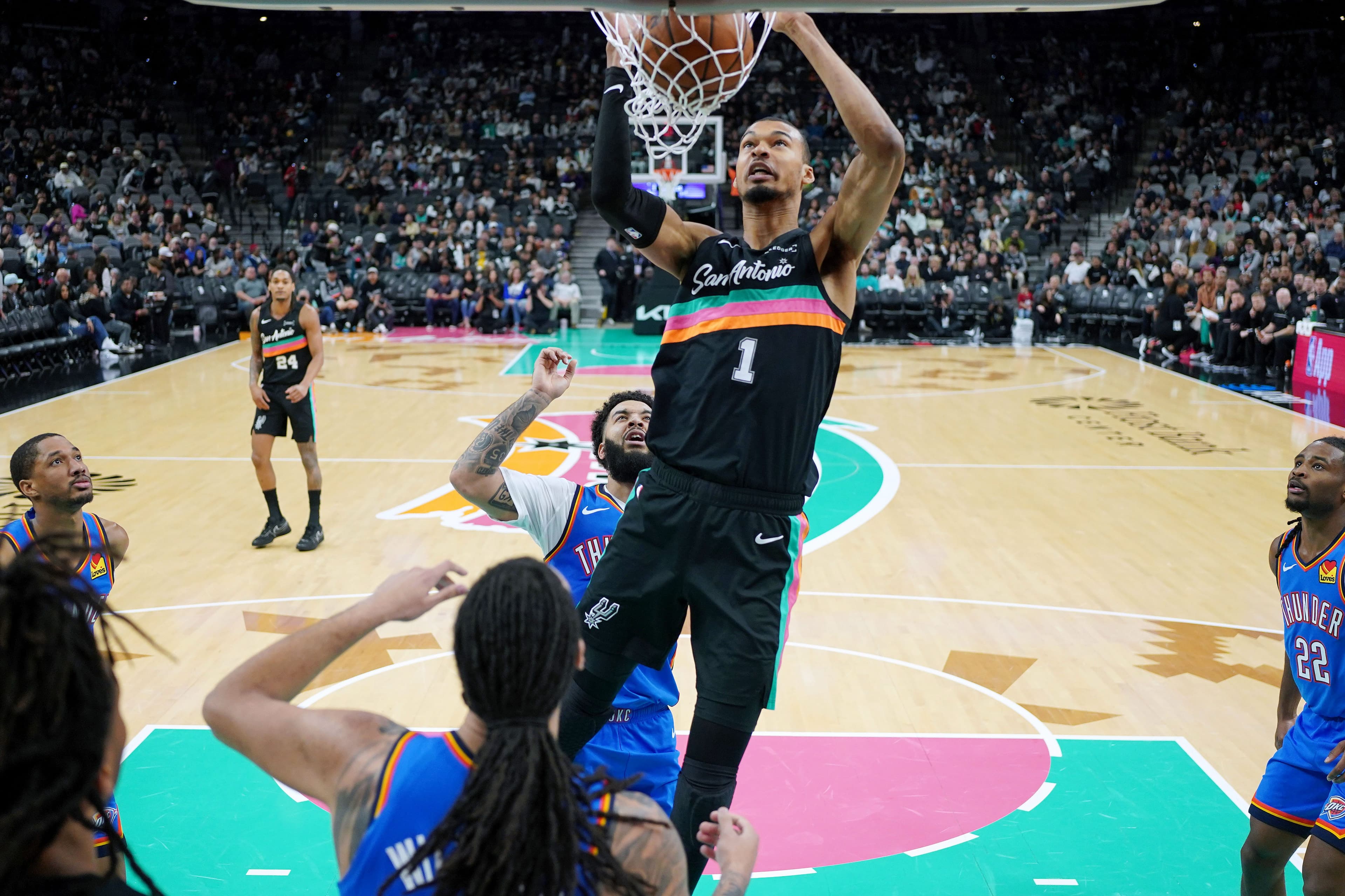 Victor Wembanyama sets NBA record against MVP Shai Gilgeous-Alexander