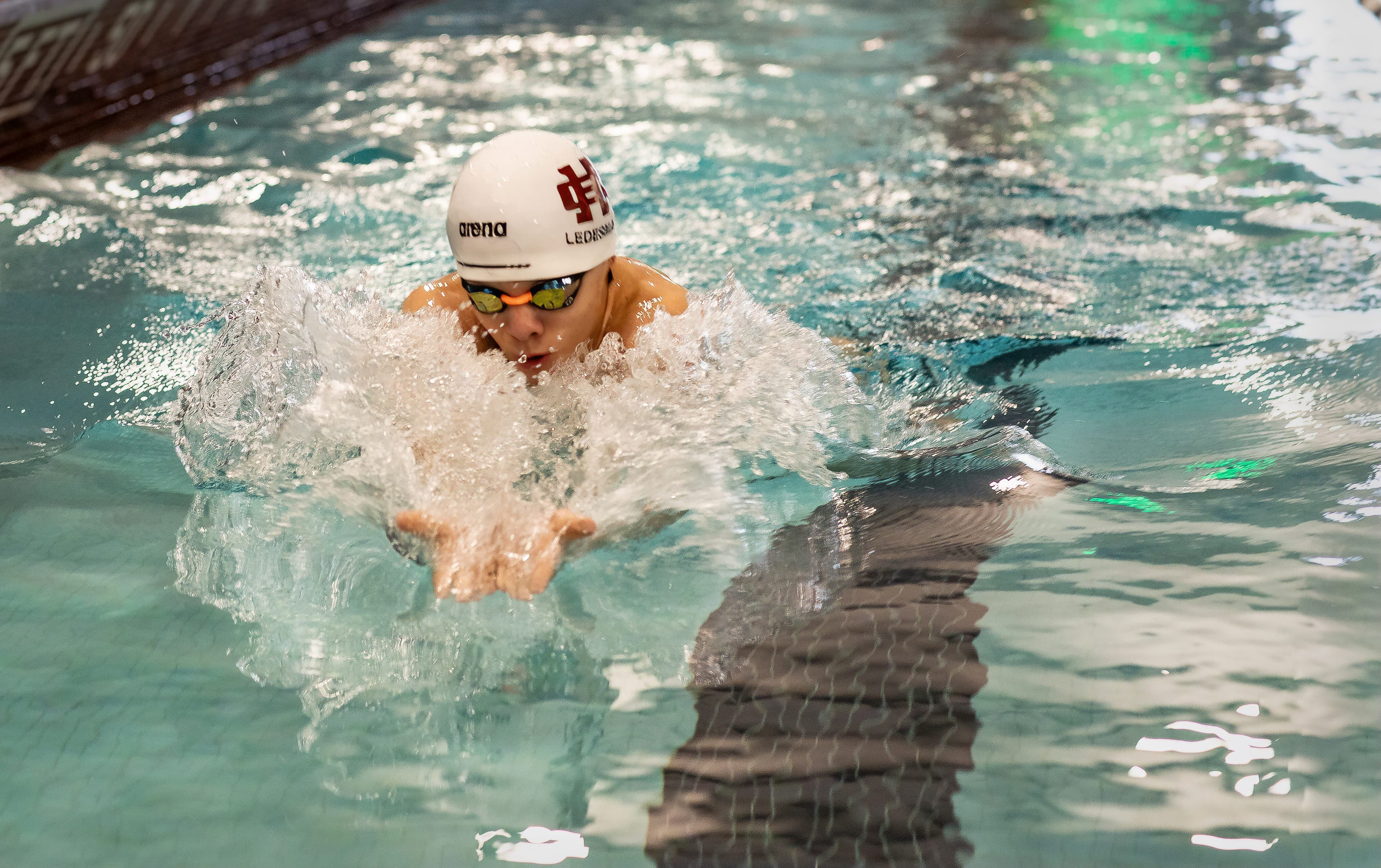Ozzy Ledesma breaks every Holland Christian middle school record for swimming - and diving