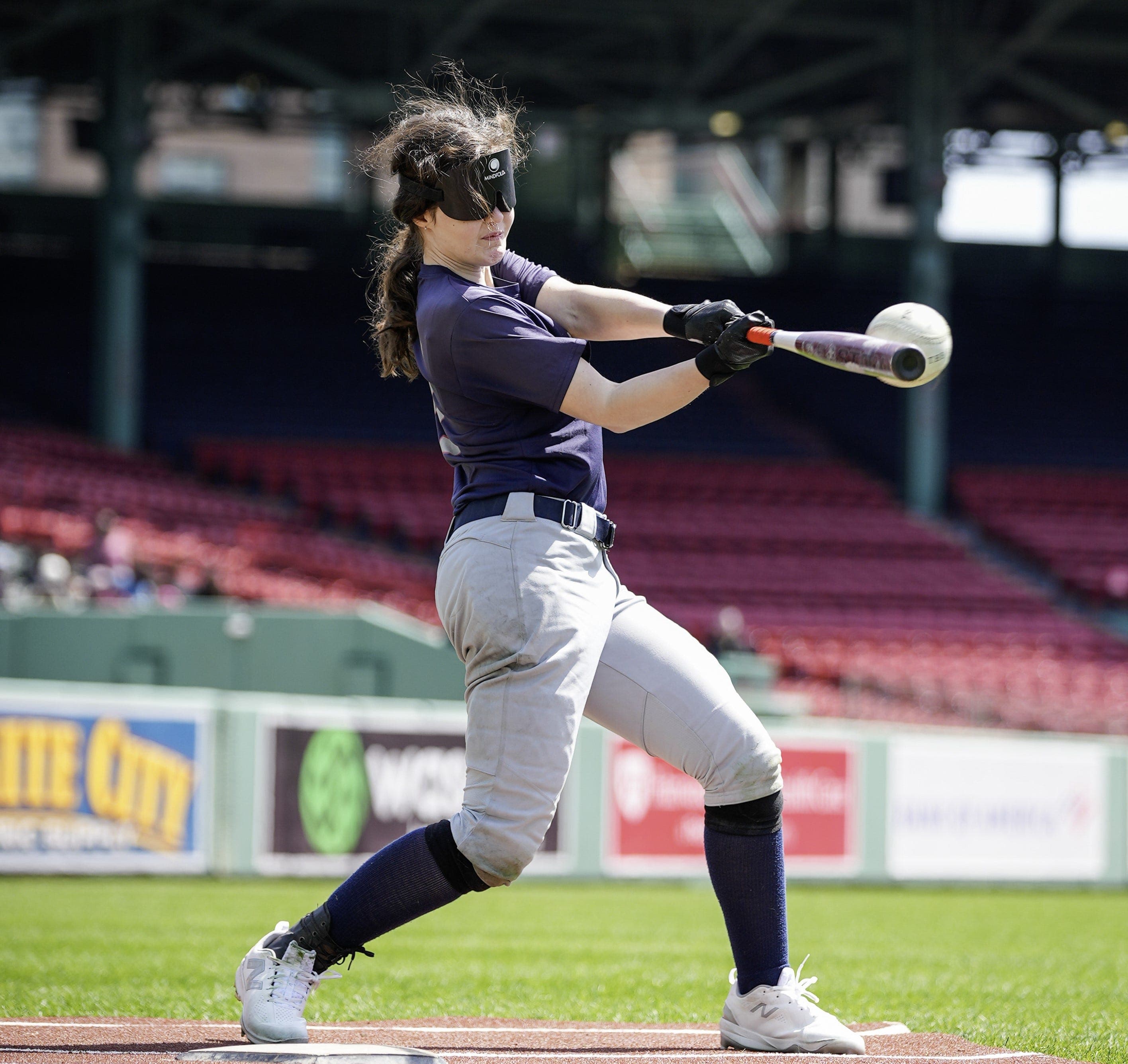 Hopkinton, Wayland 'beepball' players, coaches make history at Fenway Park