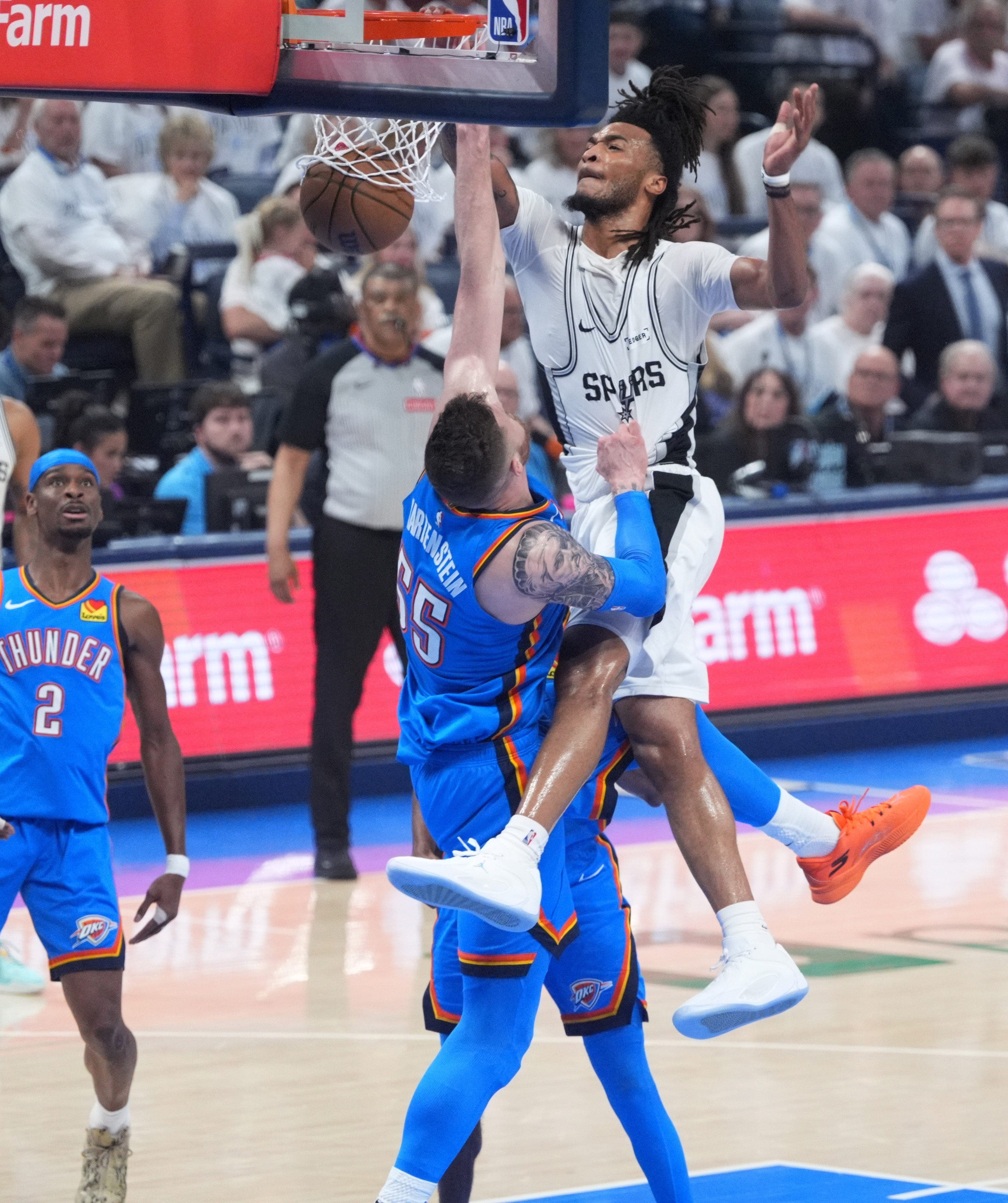 Alex Caruso again does it all as Thunder evens Western Conference finals with Spurs