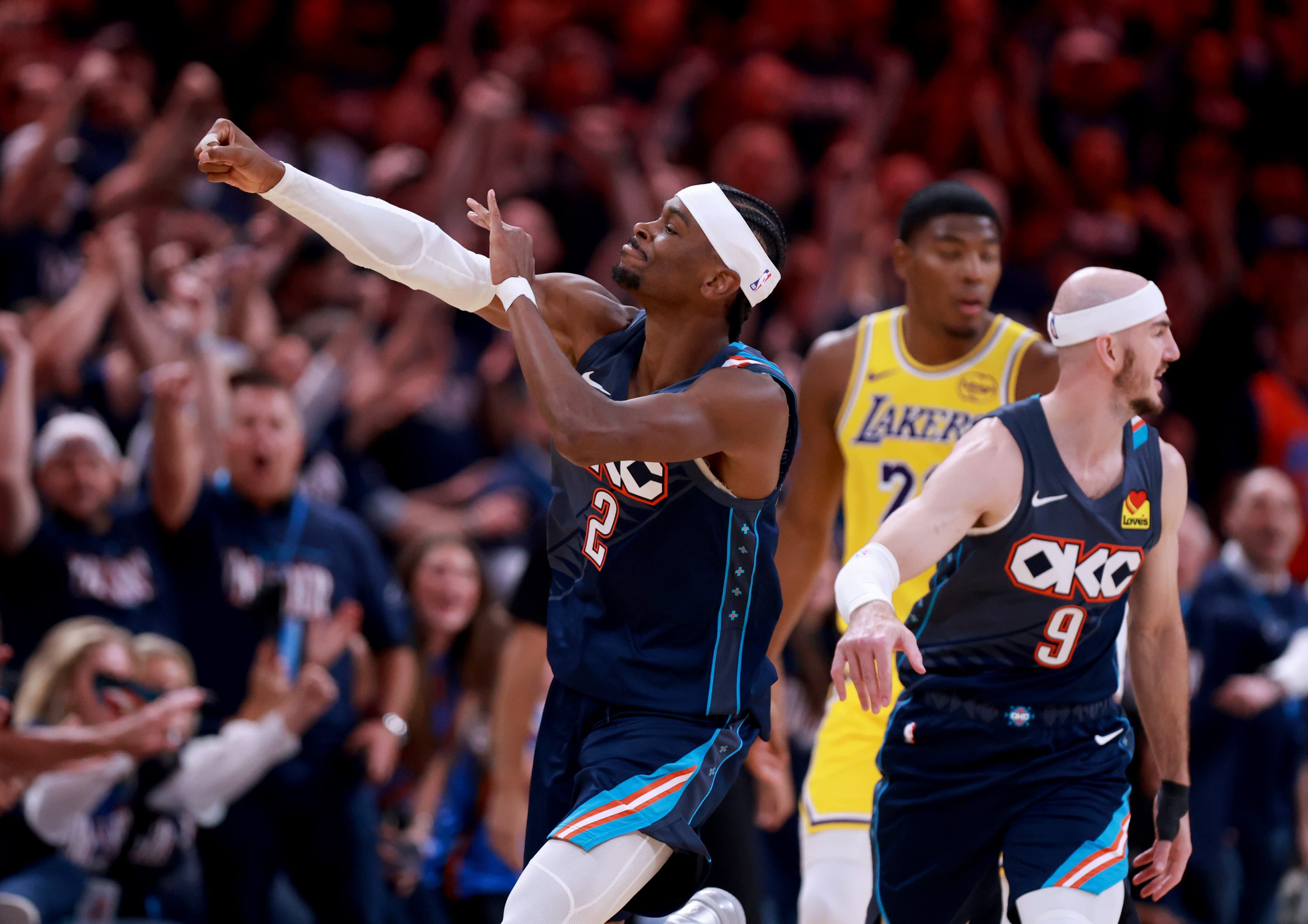 Bloody, bruised OKC Thunder 'love' physicality while taking 2-0 lead vs Lakers