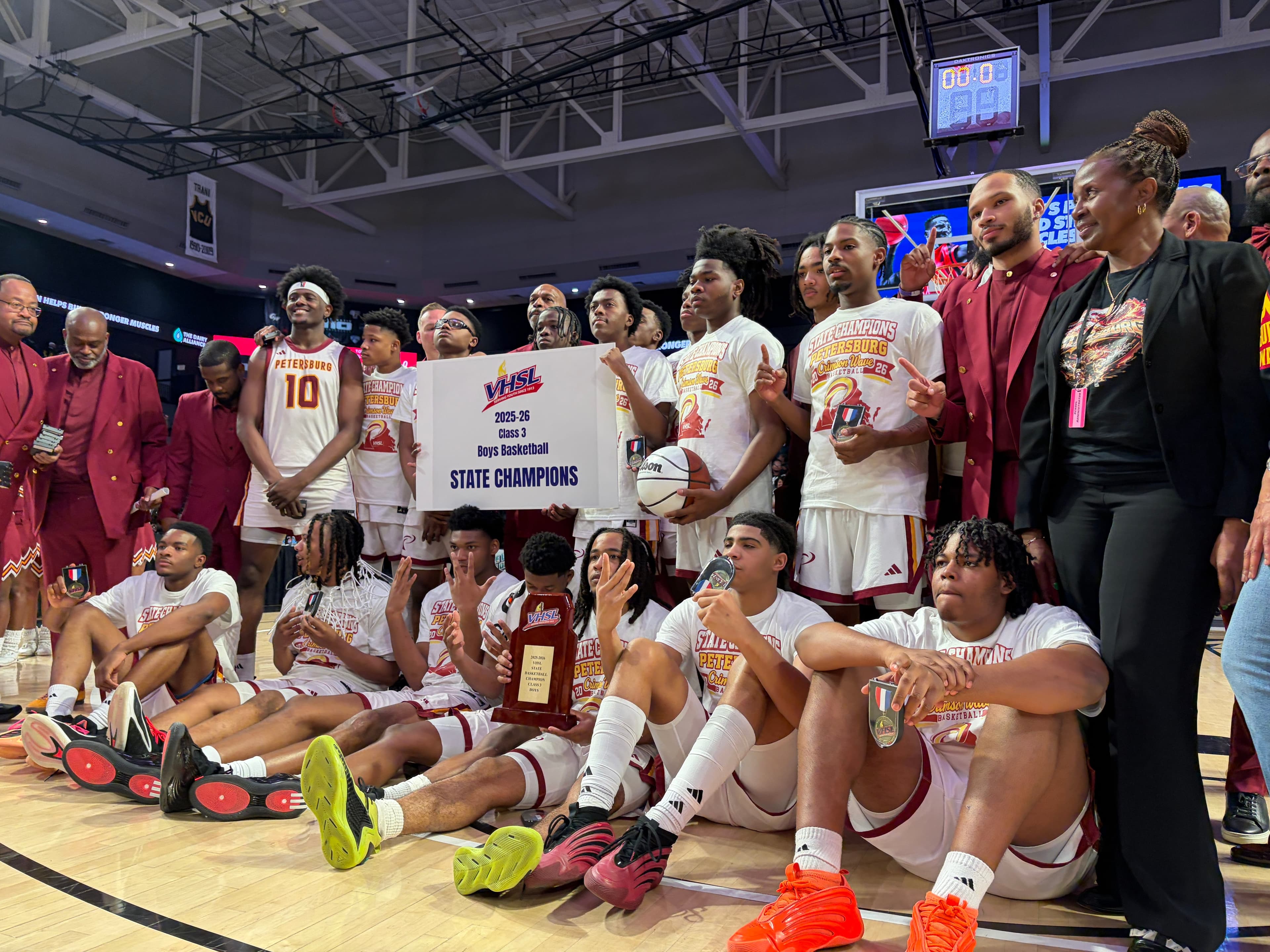 Petersburg basketball team honored for historic win
