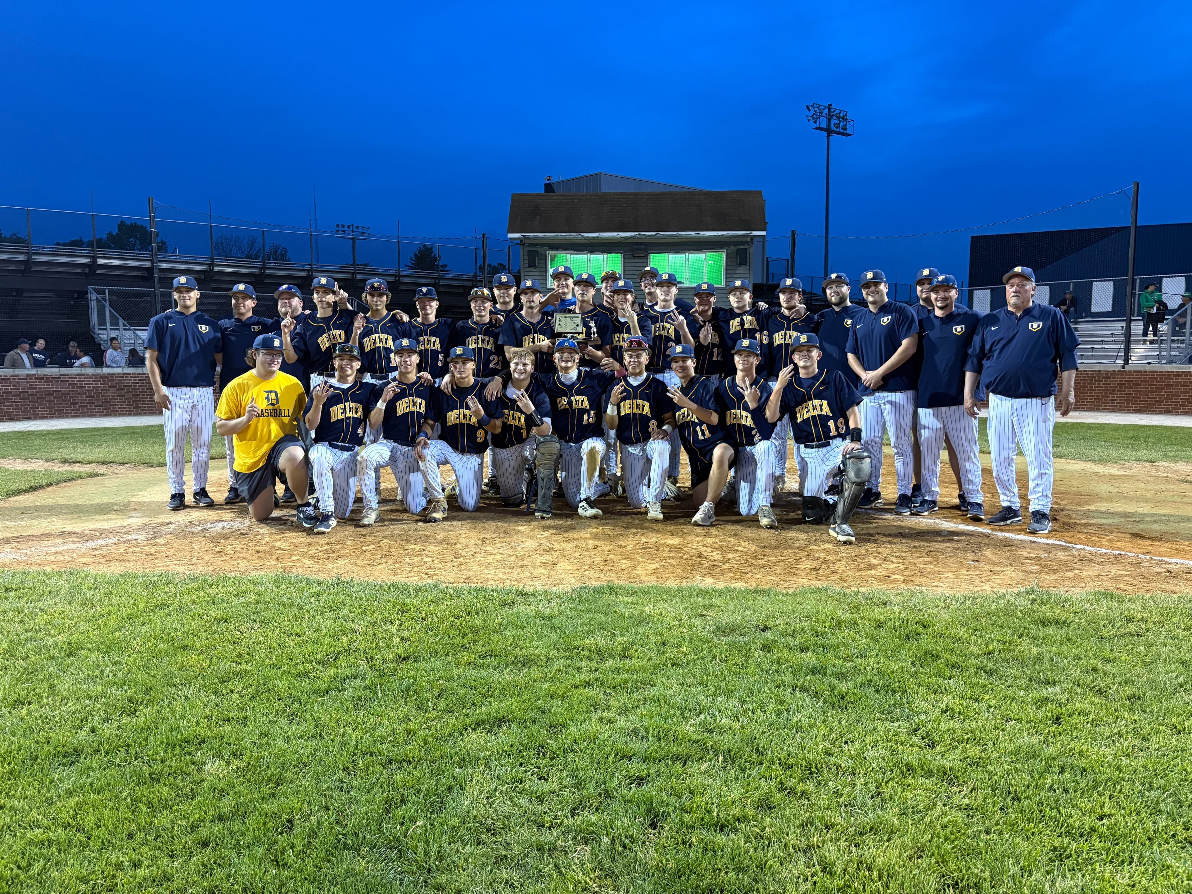 Delta tops Yorktown to clinch Delaware County Baseball Tournament three-peat