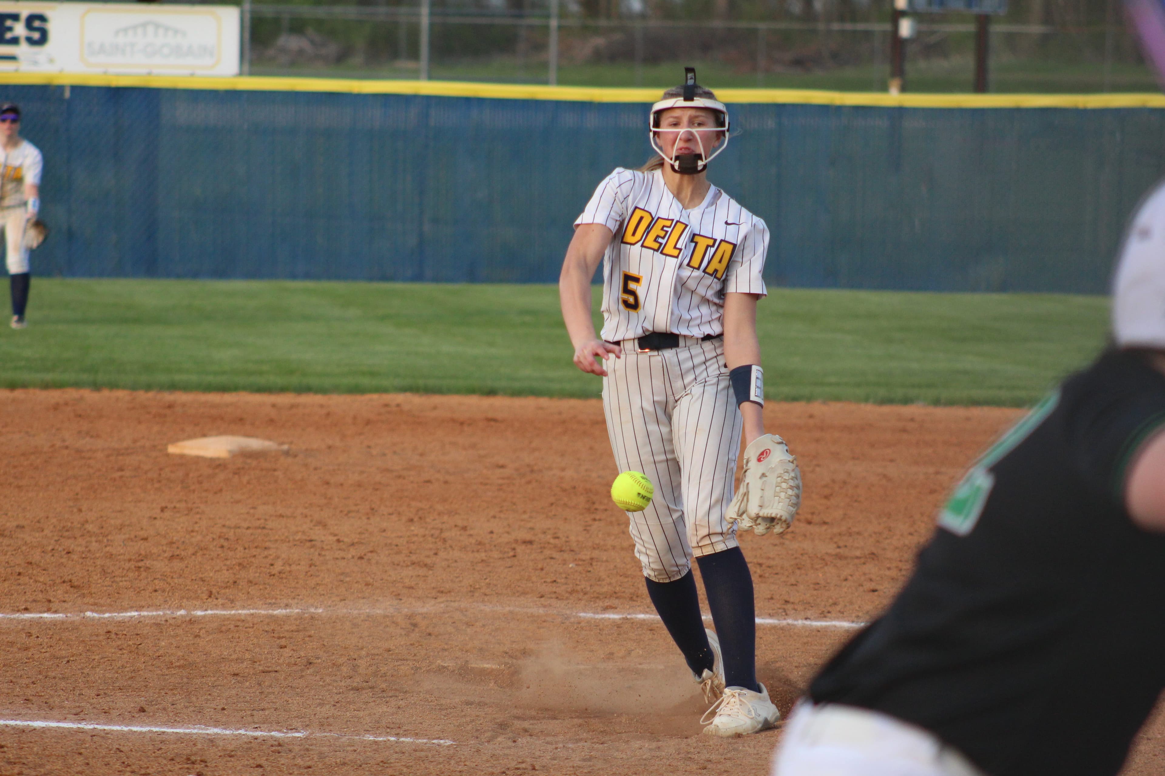 Delta softball takes down New Castle to win conference opener
