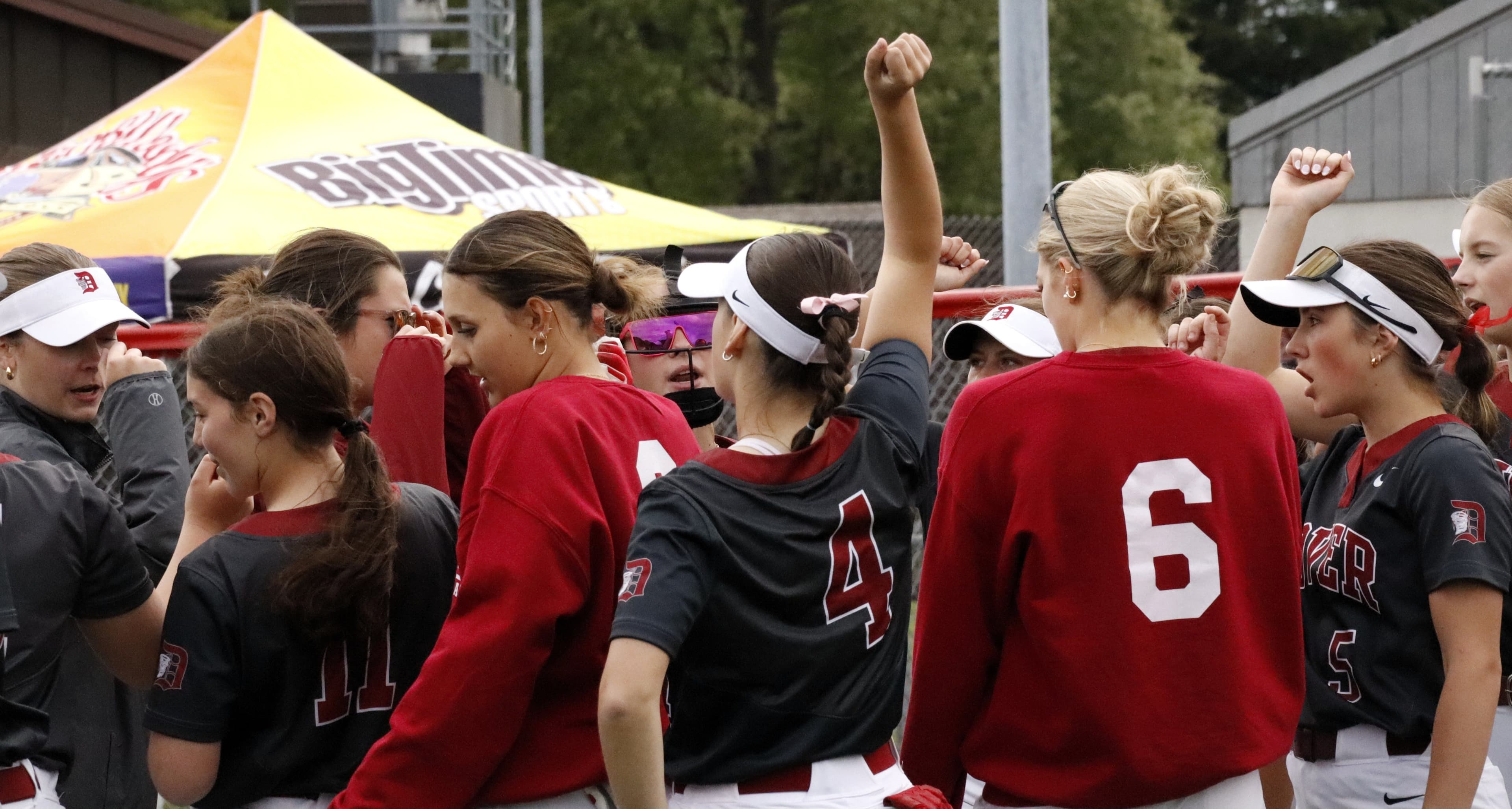 Dover softball shuts out rival New Philadelphia to open title defense