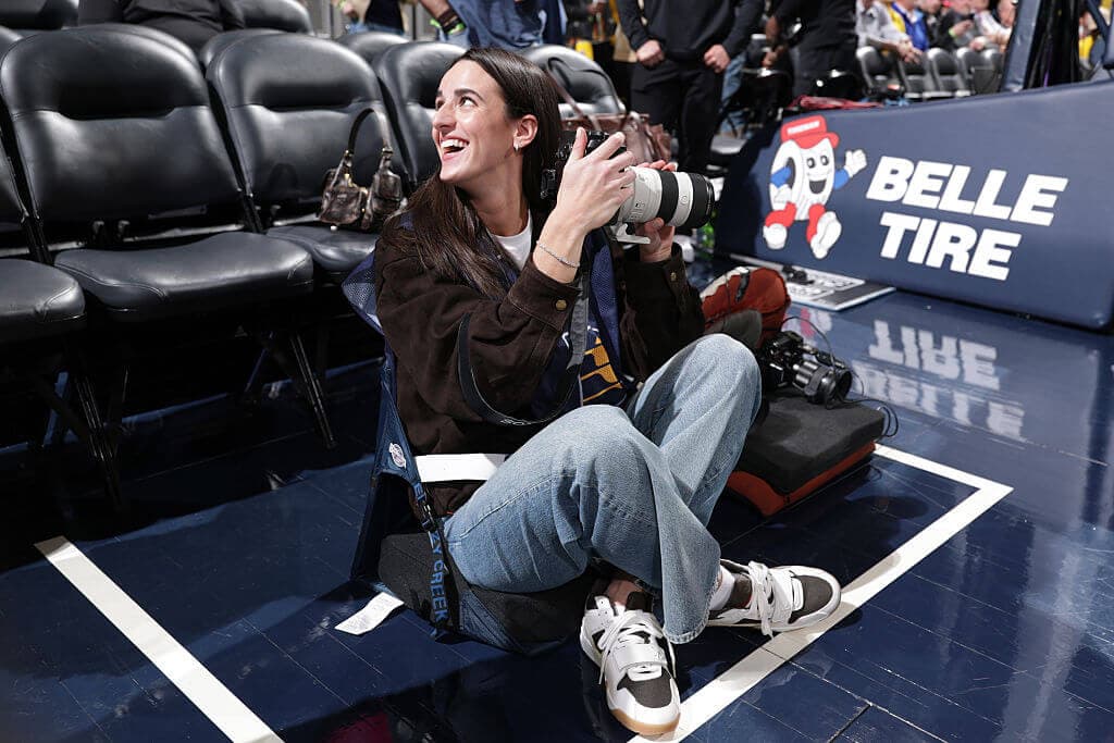 Caitlin Clark credentialed as Pacers photographer as LeBron James, Lakers visit to Indiana