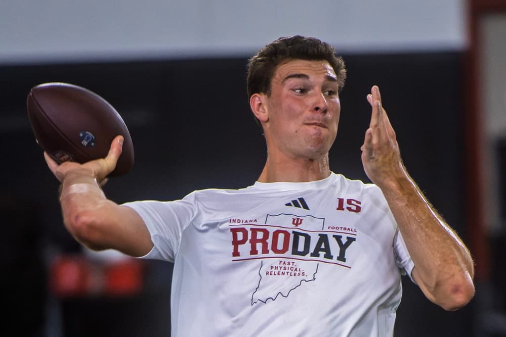 Best moments from Fernando Mendoza’s Indiana Pro Day