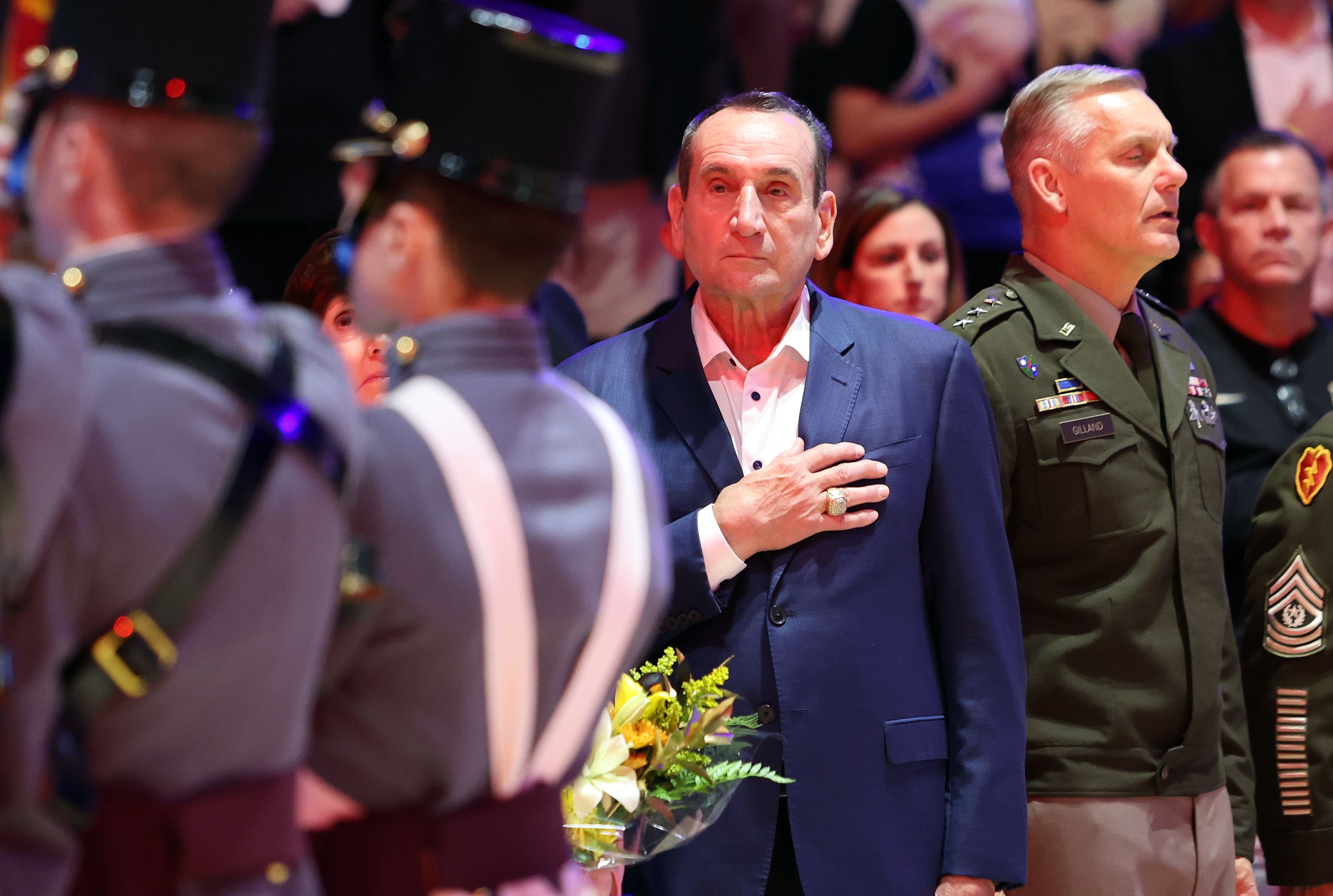 Duke legend Mike Krzyzewski surprises Pat McAfee with March Madness gift