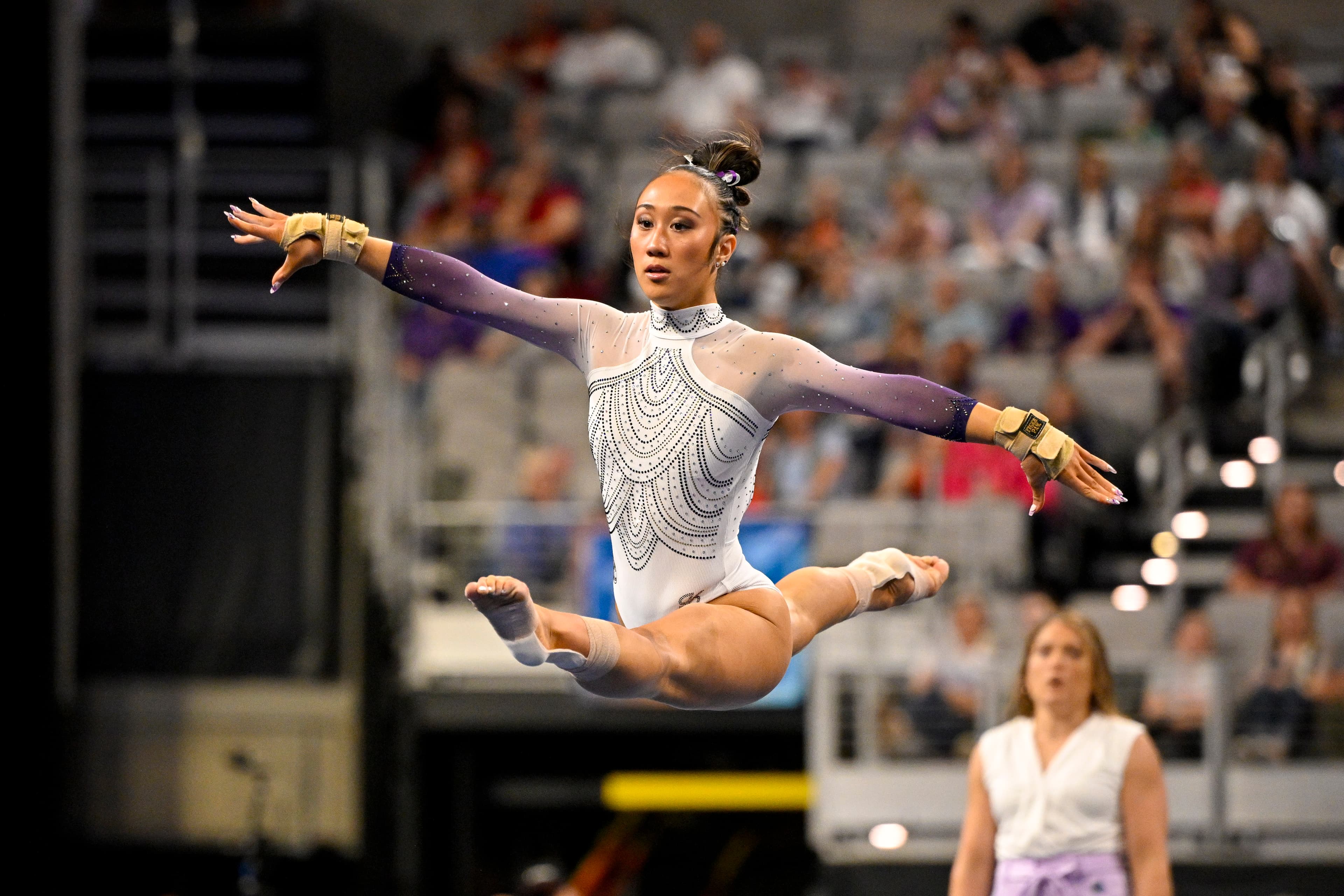 LSU gymnastics dads perform spirited routine to hype NCAA semifinal-bound Tigers