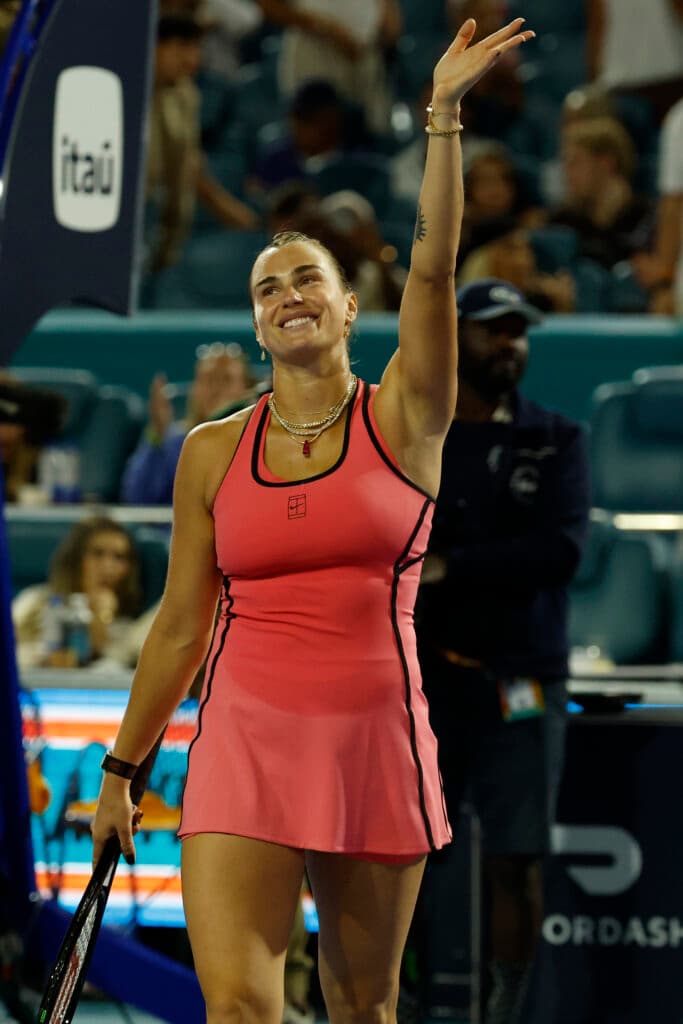 Aryna Sabalenka devours $100 Miami Open ‘Golden Glizzy’ after QF berth