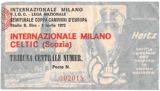 Seventies Euro Specials – Inter Milan v Celtic, 1972