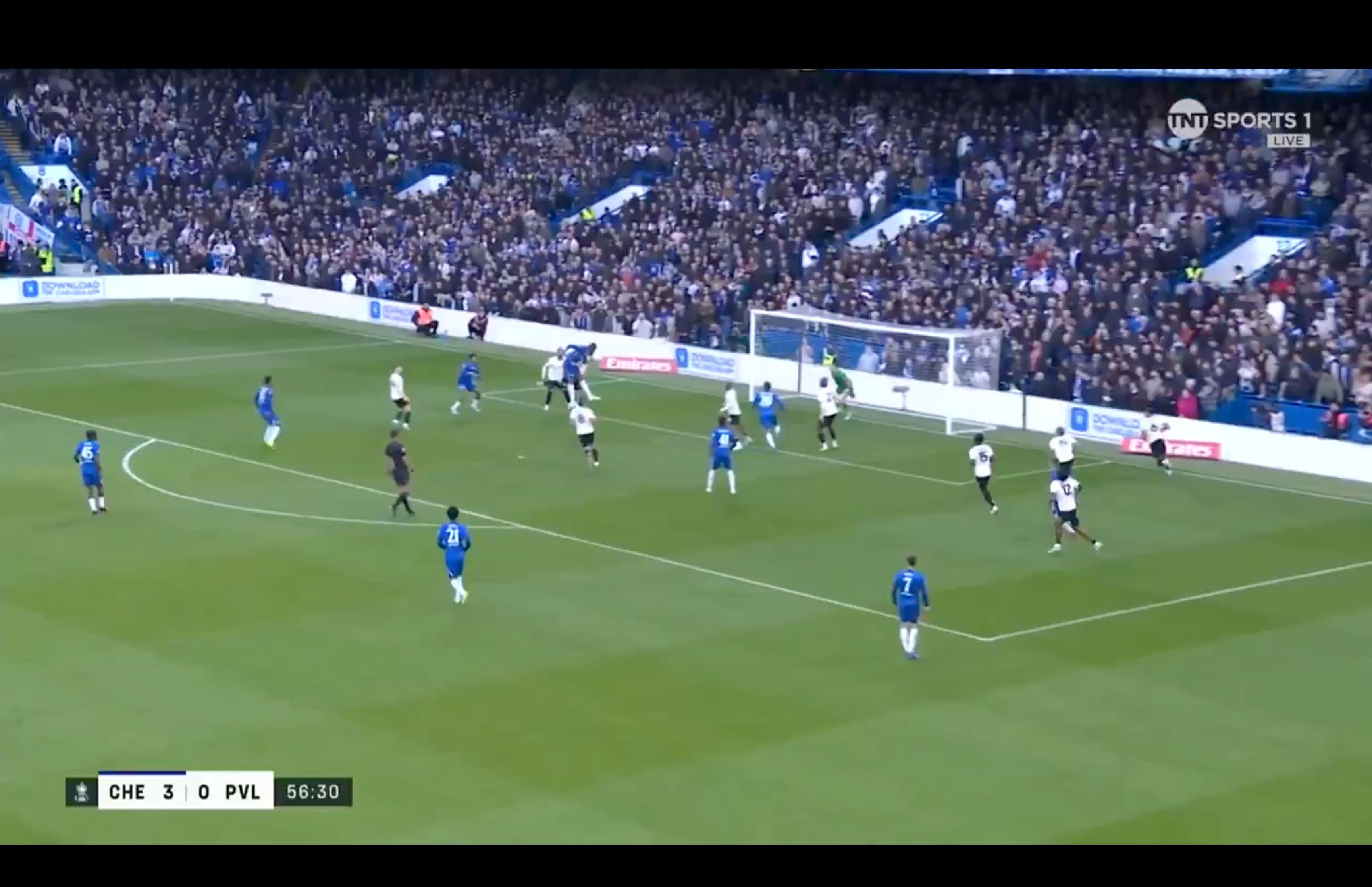 (Video): Powerful header from unpopular defender puts Chelsea 4-0 up
