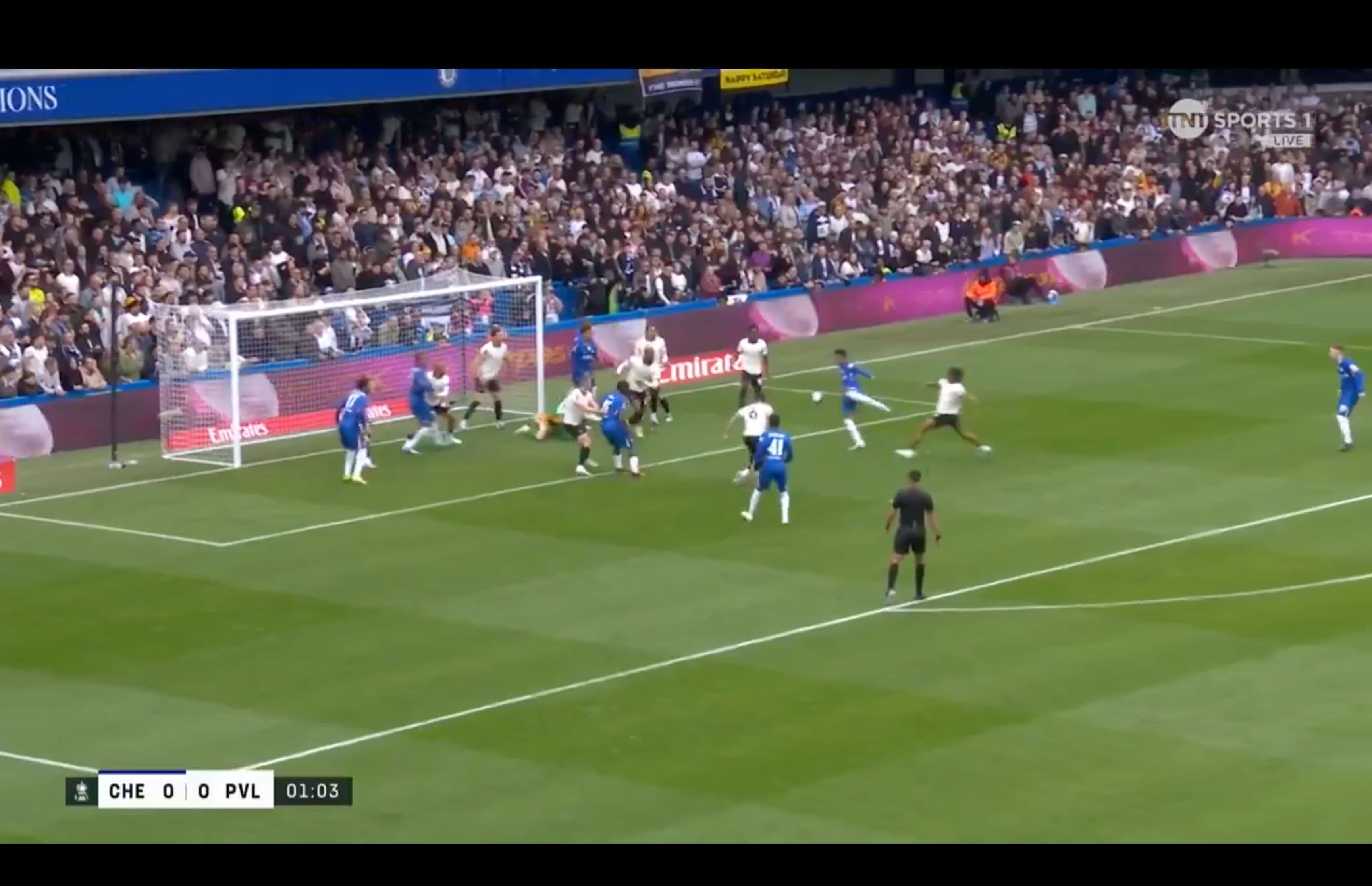 (Video): Jorrel Hato slams in early Chelsea goal to give Blues the lead
