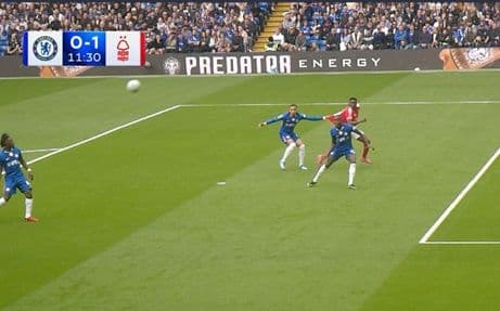 (Video): The horrible Malo Gusto moment which handed Nottingham Forest a penalty