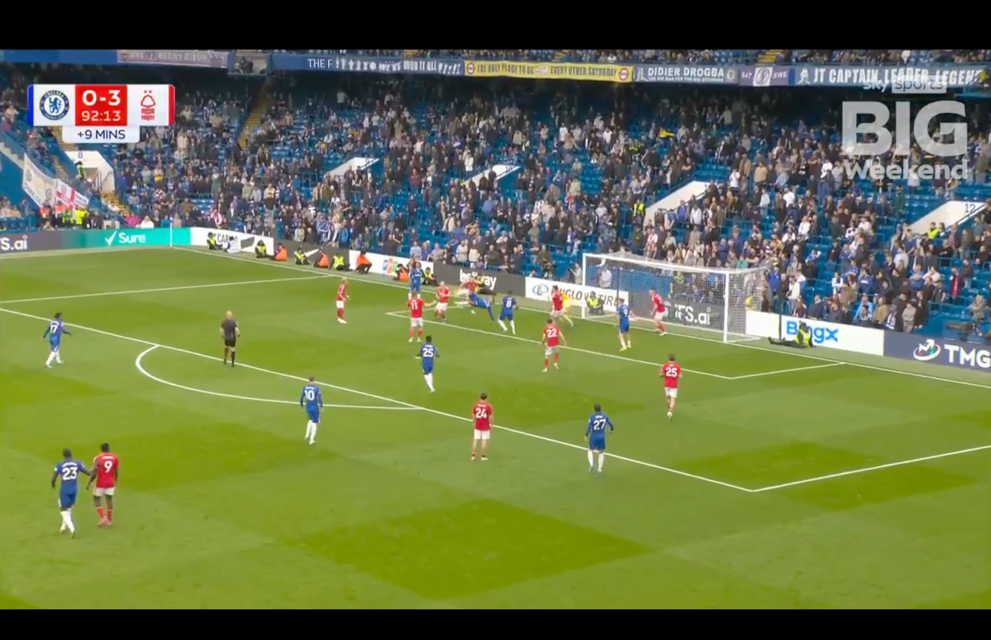 (Video): Joao Pedro saves Chelsea from total misery with superb overhead kick