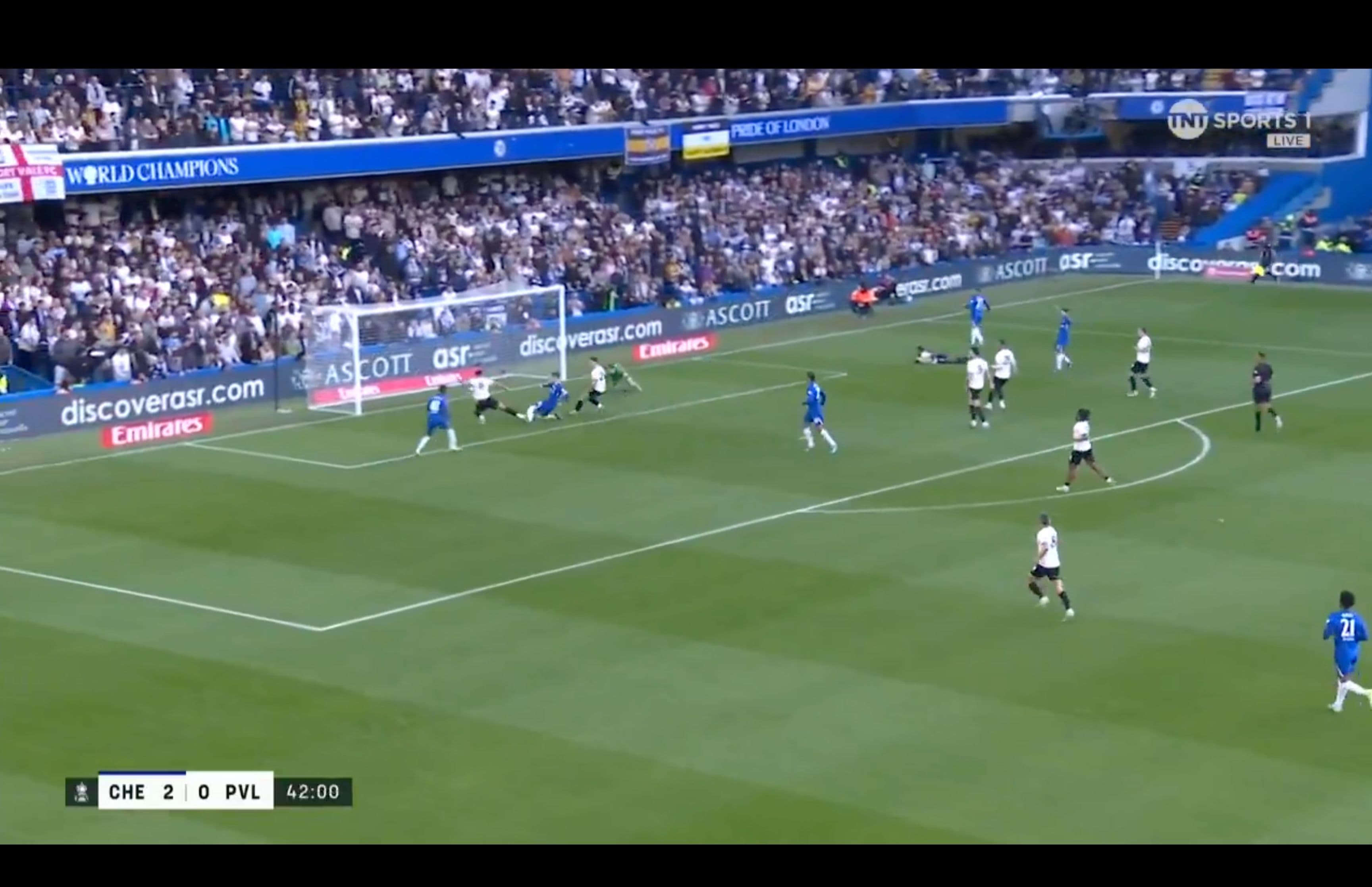 (Video): Cole Palmer forces own goal to give Chelsea a comfortable 3-0 lead at half time