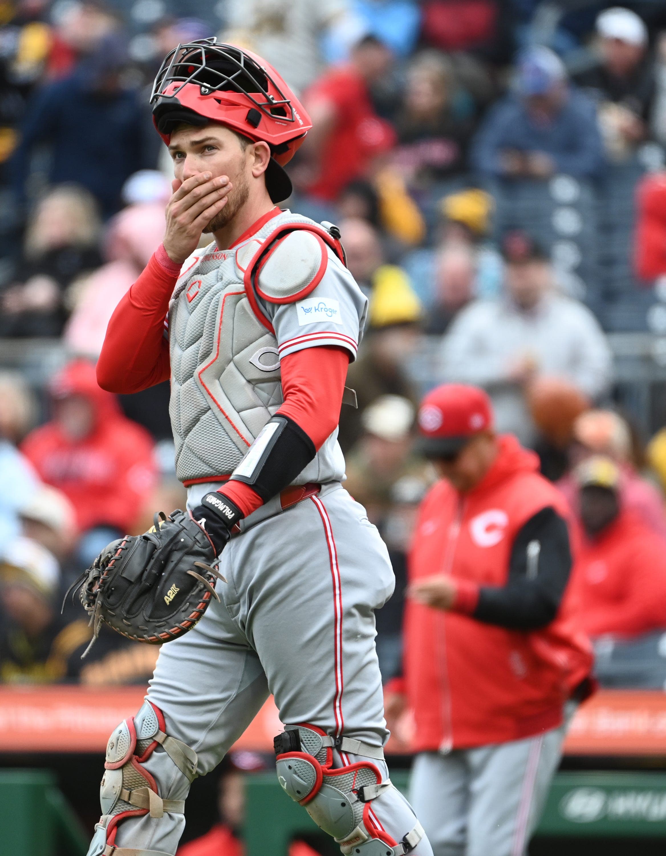 Chris Welsh: Tyler Stephenson makes Reds-Cubs 'middle-school mistake'