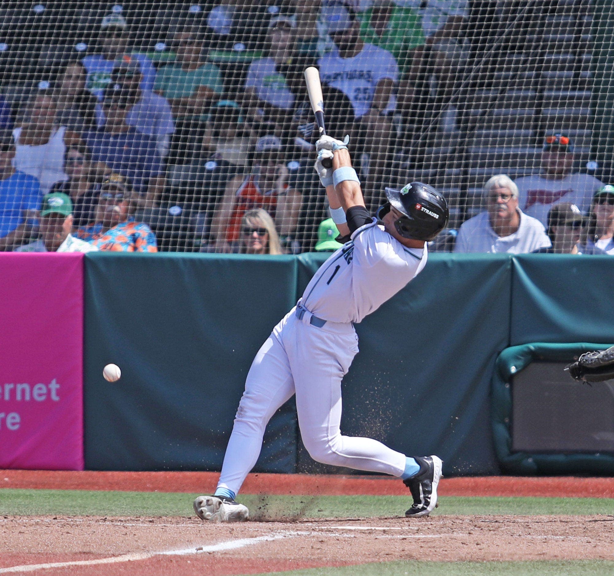 Joey Votto works with Tyson Lewis, Reds shortstop prospect, in Daytona